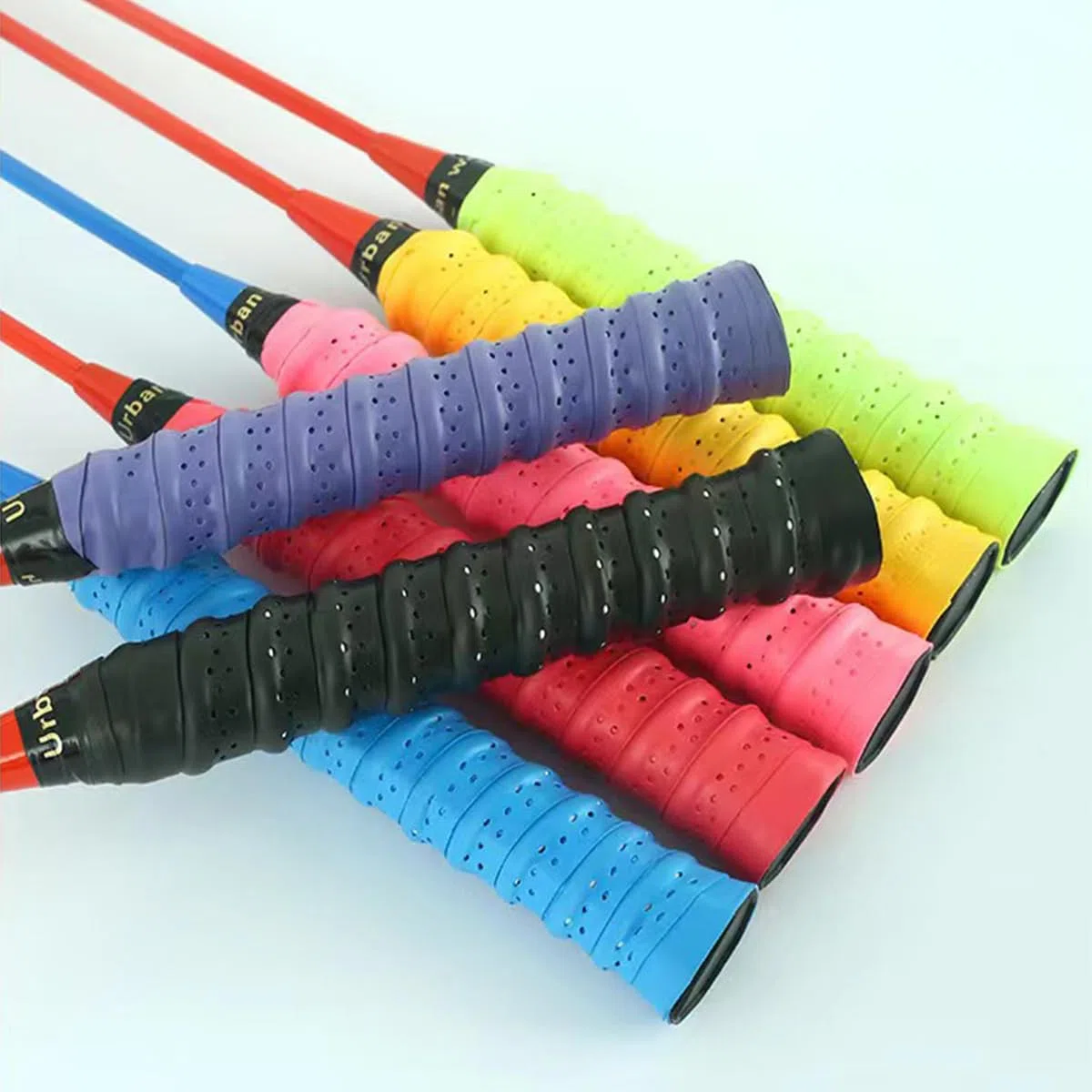 4 pezzi Tappi terminali per racchette da tennis Tappi per impugnatura in silicone per racchette da squash Neri Coperchi terminali per racchette da tennis leggeri e portatili