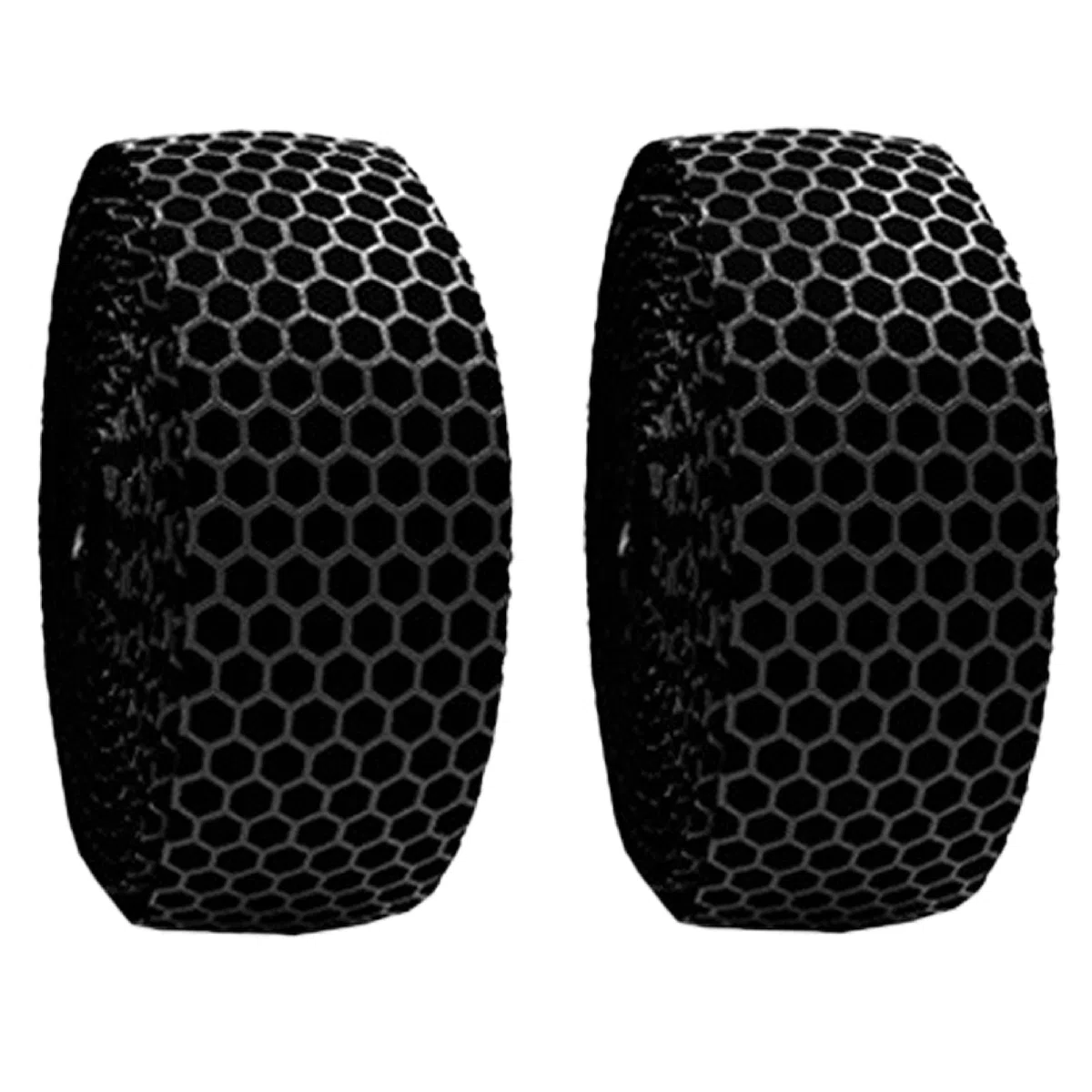 Azarxis 2 Nastri da Manubrio MTB Ammortizzanti Nastro Manubrio Bici da Corsa BMX Nastri a Nido d’Ape per Bici (Nero)