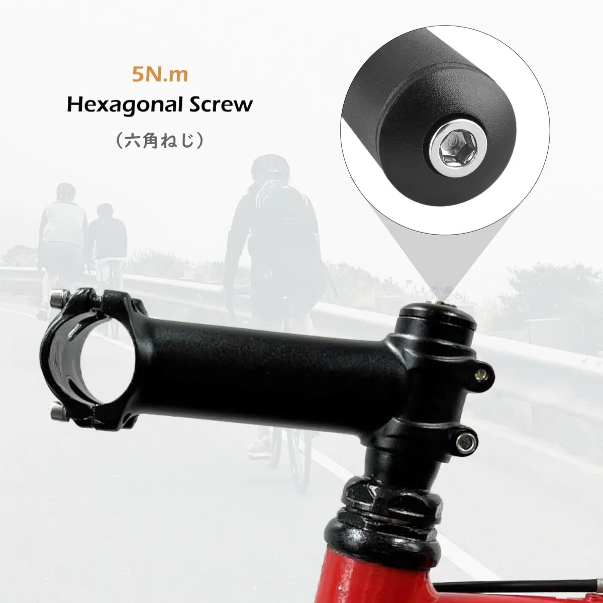 TRIWONDER Prolunga Manubrio Bici 150mm, Attacco Stelo Forcella 22.2mm / 25.4mm, Rialzo/Alza Manubrio per MTB Bici da Corsa Città e Strada