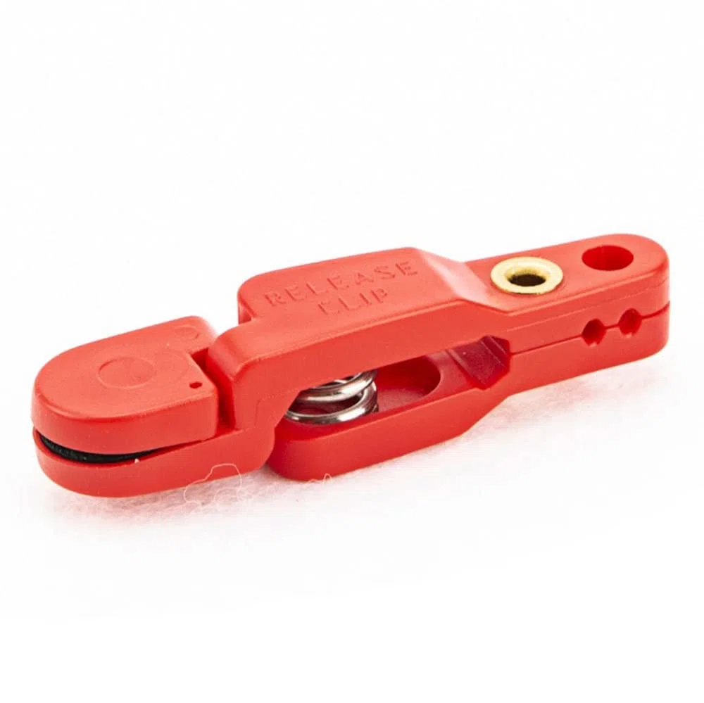 4 Clip a Scatto a Tensione Pesante per aquiloni, Planer, downrigger, Pesca a traina (Rosso)