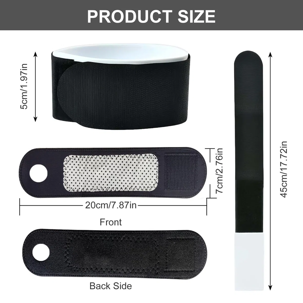 2 Pezzi Cinghie da Sci Regolabile, Fascette da Sci, 45x5 cm Porta Sci da Spalla, Versatile Fasce di Fissaggio per Sci con Cuscinetti Protettivi in ​​EVA per Sci, Bastoncini, Attrezzatura da Sci