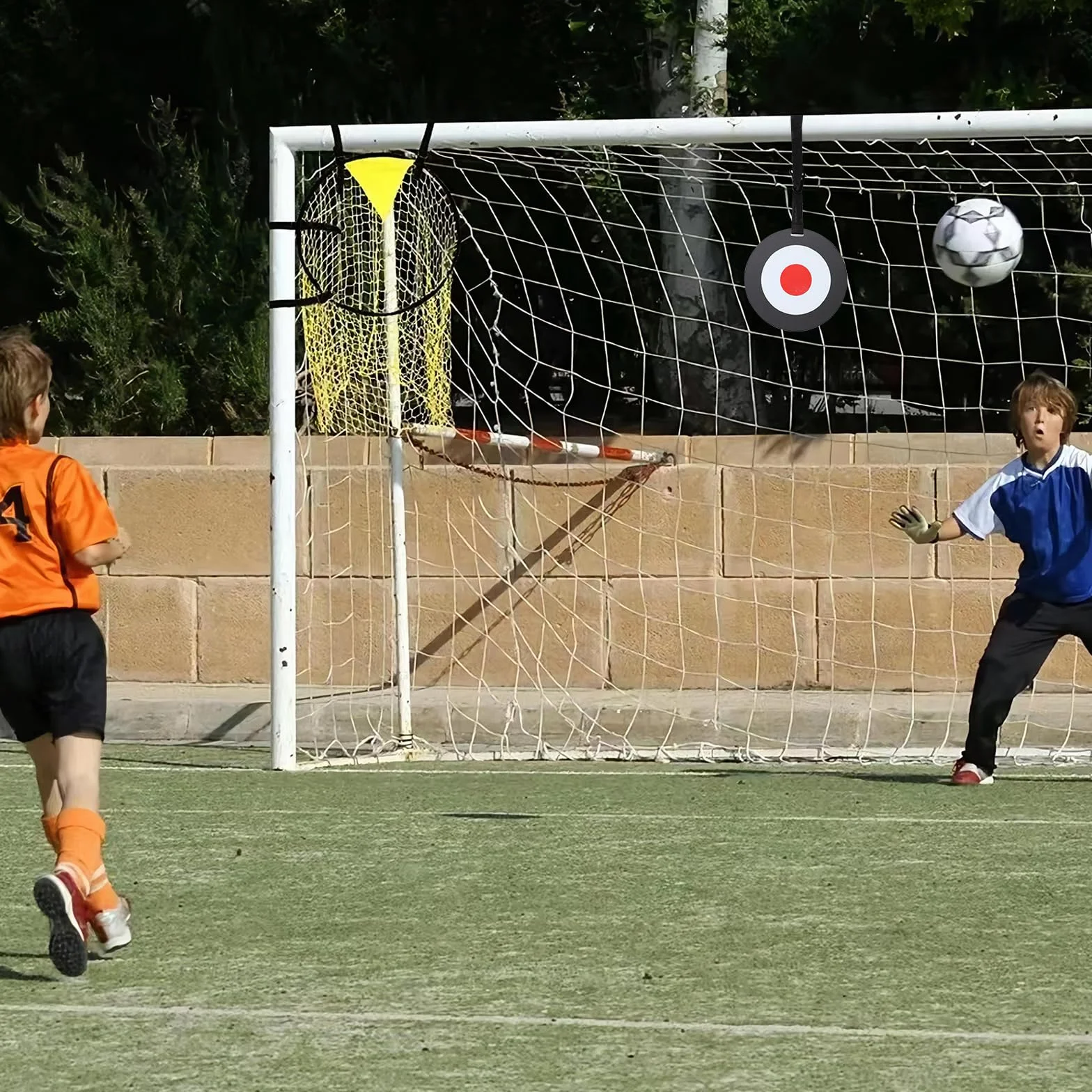 3 accessori per allenamento da calcio, inclusi cancello per cancelli da calcio e cancelli da calcio per giardino, bambini, accessori per l'allenamento del calcio, con bersaglio mobile