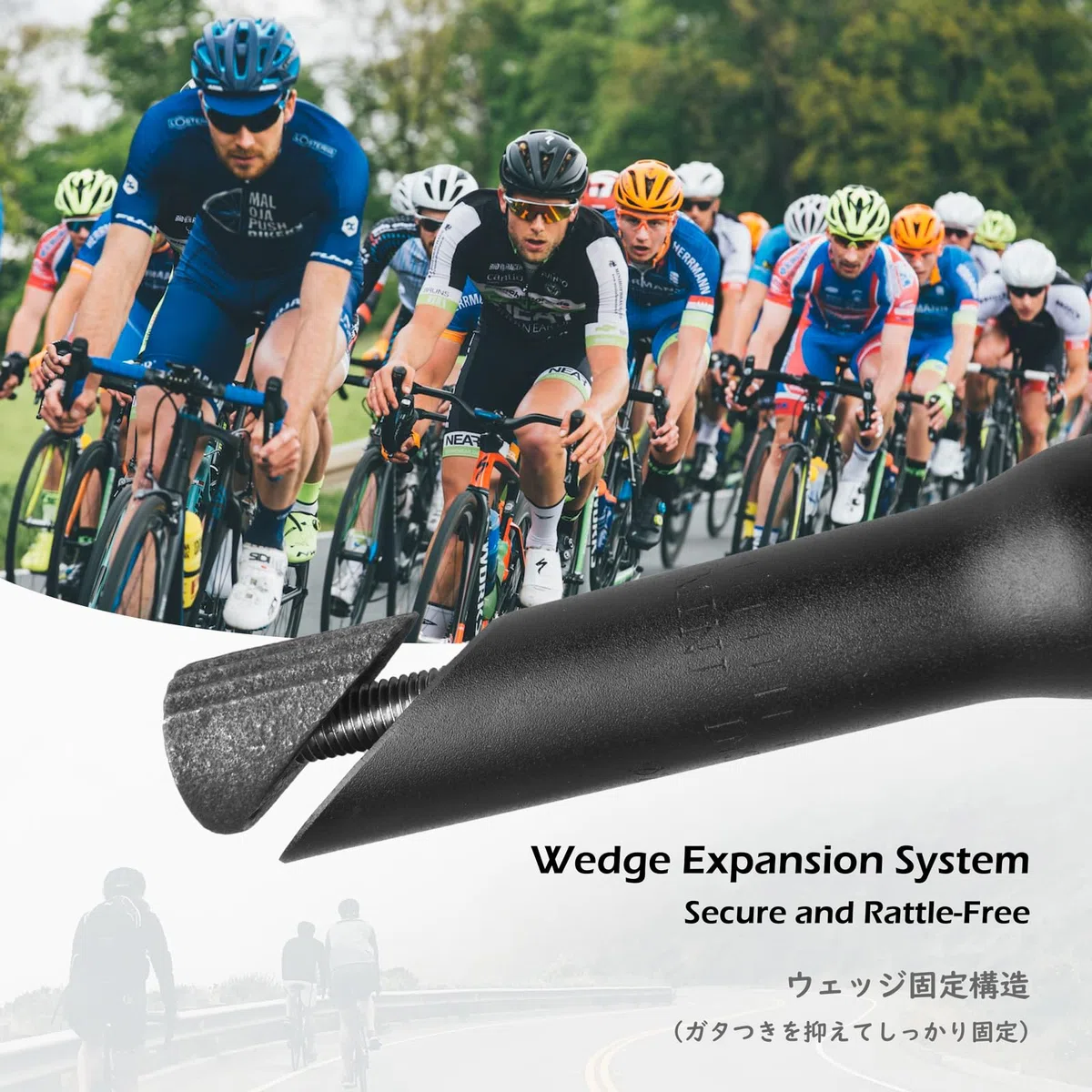 TRIWONDER Prolunga Manubrio Bici 150mm, Attacco Stelo Forcella 22.2mm / 25.4mm, Rialzo/Alza Manubrio per MTB Bici da Corsa Città e Strada