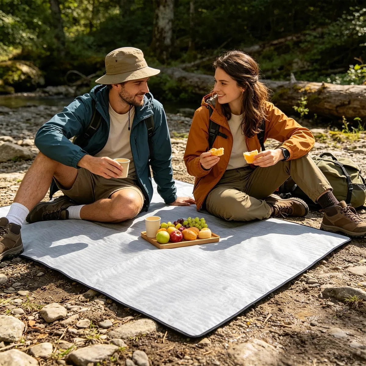 Estera aislante - Rollo de dormir de 240x240 cm, solución de almacenamiento sin esfuerzo | Almohadilla aislada para tienda de campaña con diseño estructural engrosado, estera de espuma de aluminio par