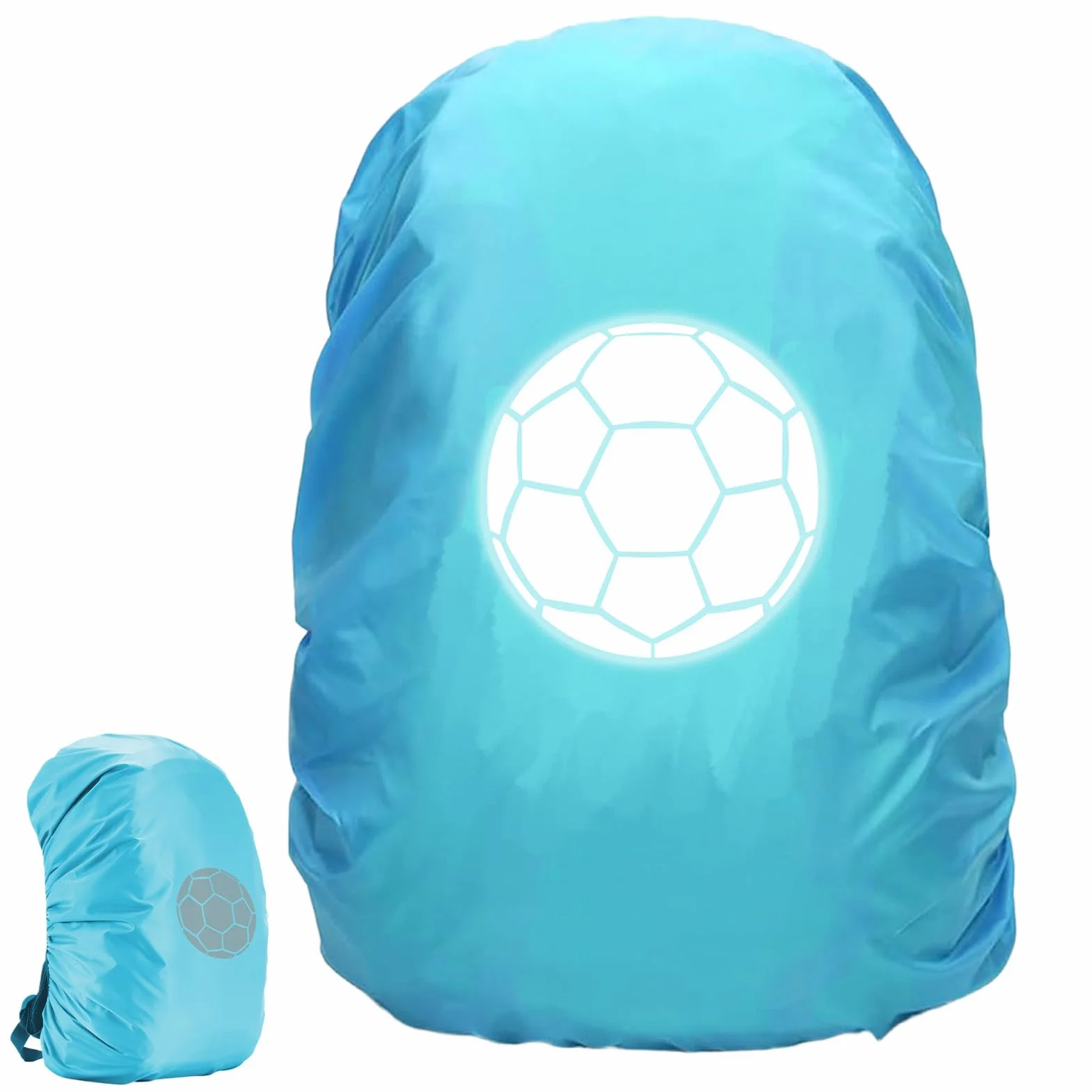 Zaino per la Scuola, parapioggia, Copri per Casco Bici Impermeabile, Zaino Step by Step, Copertura Riflettente per Zaino