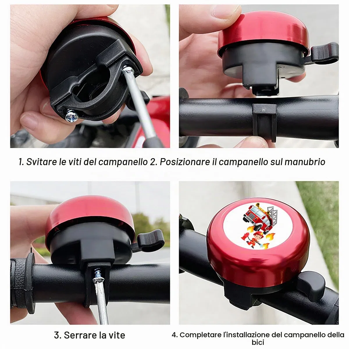 Campanello da bicicletta per bambini, 2 pezzi, per bicicletta, per bambini, campanello, per bicicletta, per bambini, per bambini