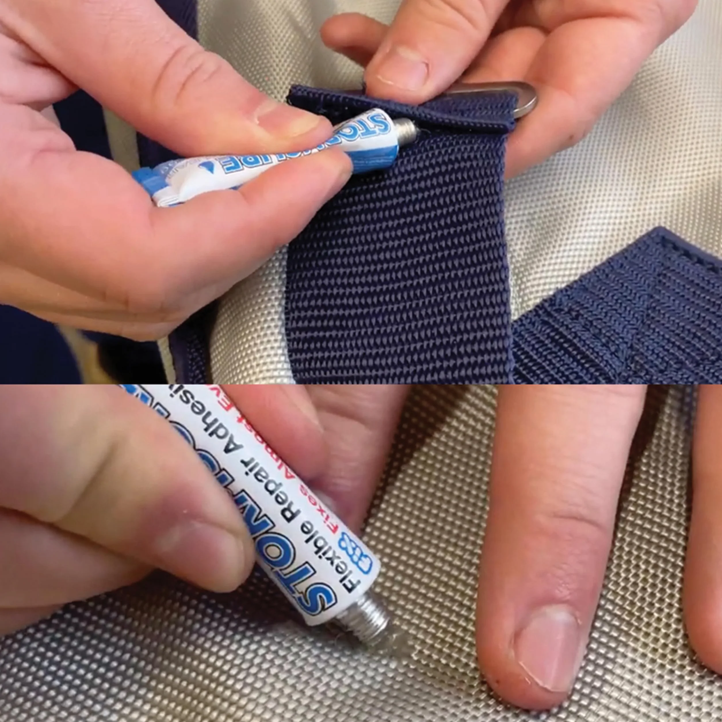 Adesivo di riparazione flessibile Stormsure: 3 x 5 g di colla trasparente - Ideale per gommoni, kayak, canoe e riparazioni in PVC