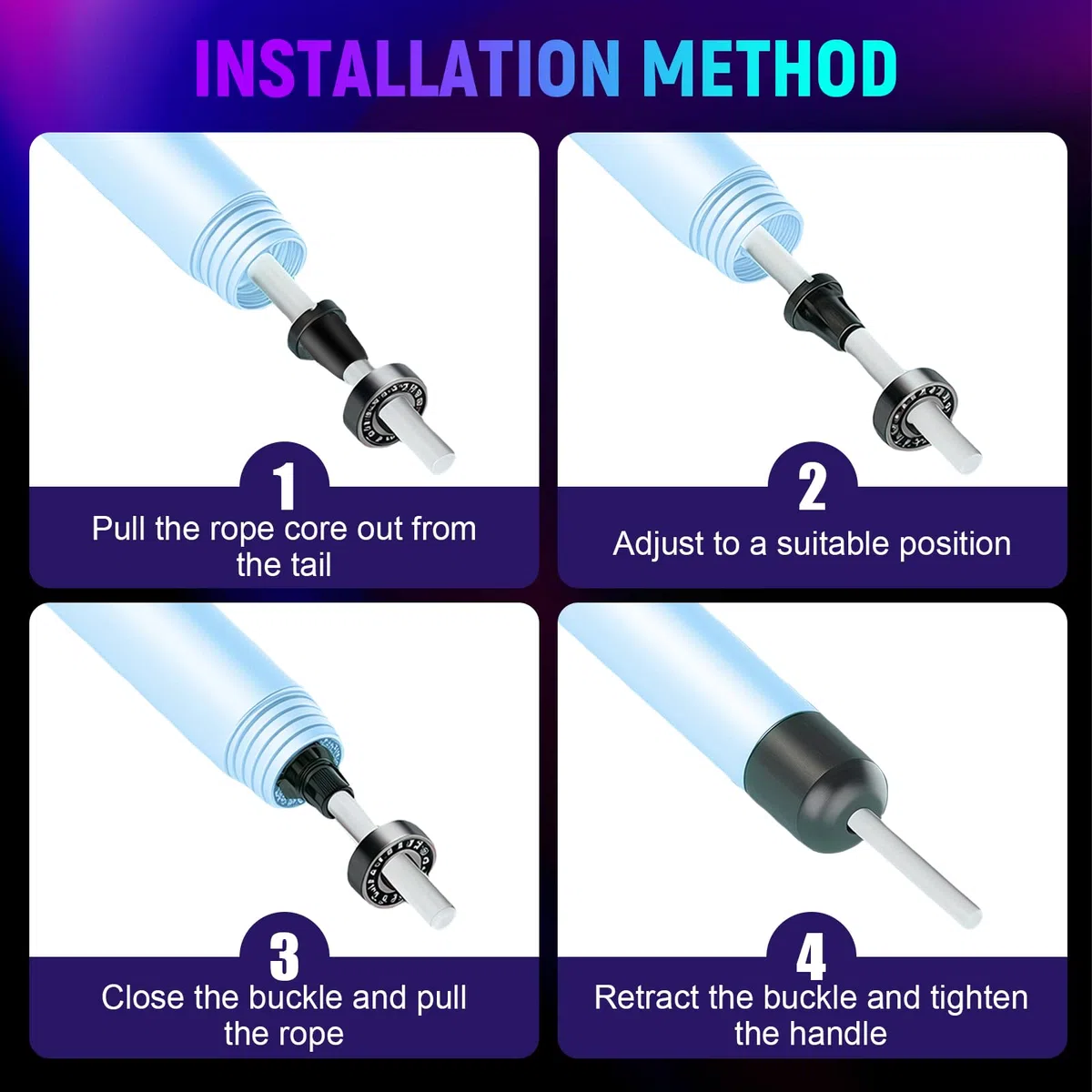 Flintronic Corda per saltare, multidivertente, corde per saltare con contatore di calorie e timer, corda per saltare regolabile con cuscinetti a sfera in acciaio, maniglie antiscivolo per fitness