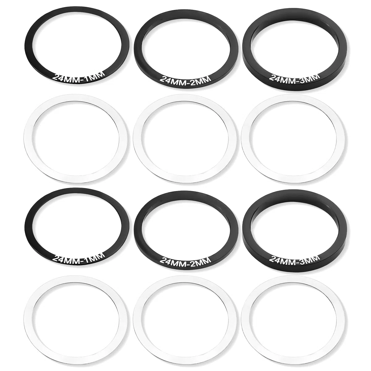 12 Pezzi Guarnizioni Per Cuscinetti Interni Per Bicicletta 29mm Manovella Distanziatori Inferiori e Rondelle Compatibili con BB86/91/92/BB30/PF30 Accessori Per Manovella e Movimento Centrale