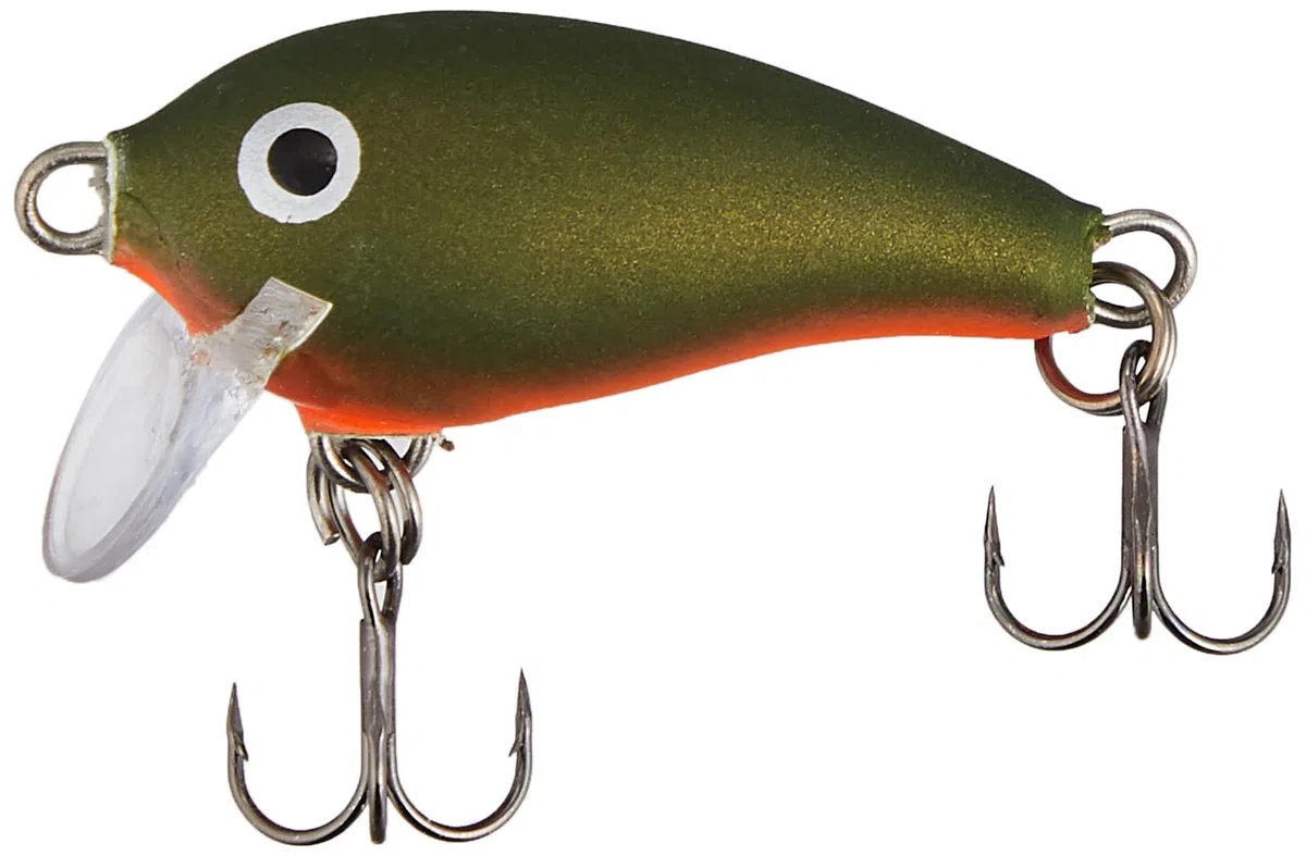 Rapala - Esca da Pesca Artificiale Mini Fat Rap - Esca Piccola di Simulazione in Legno di Balsa per Pesca in Acqua Dolce - Profondità di Nuoto 0.9-1.8m - 3cm/4g - Prodotta in Estonia - Green Army UV