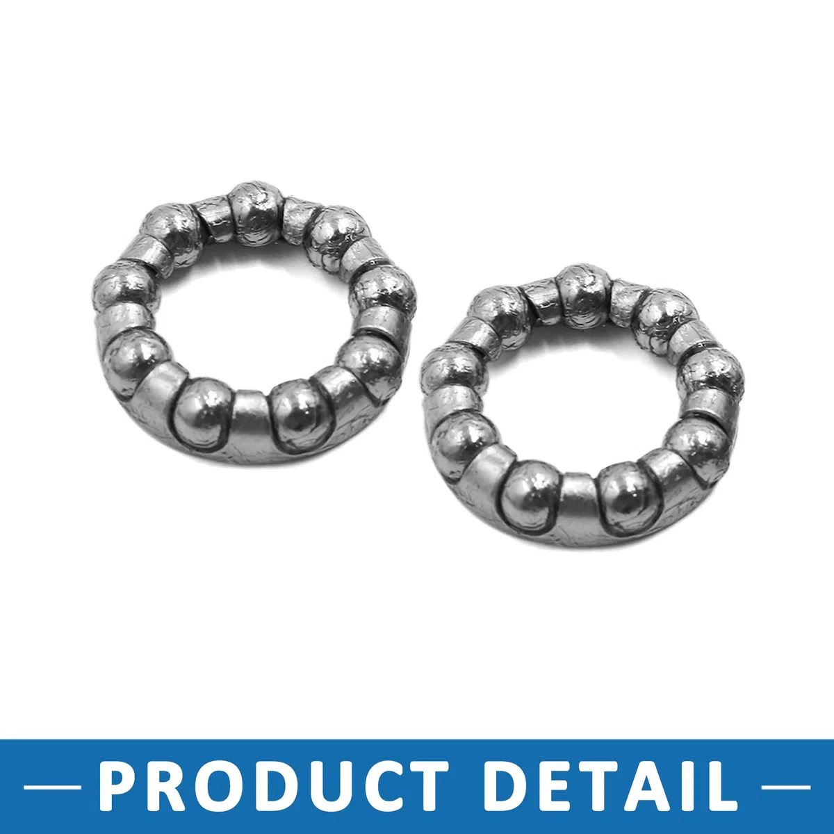 A ABSOPRO Bicicletta ASSE Ruota Sfera Cuscinetto Gabbia 20mm Dia 9 Sfera Acciaio (Set di 10)