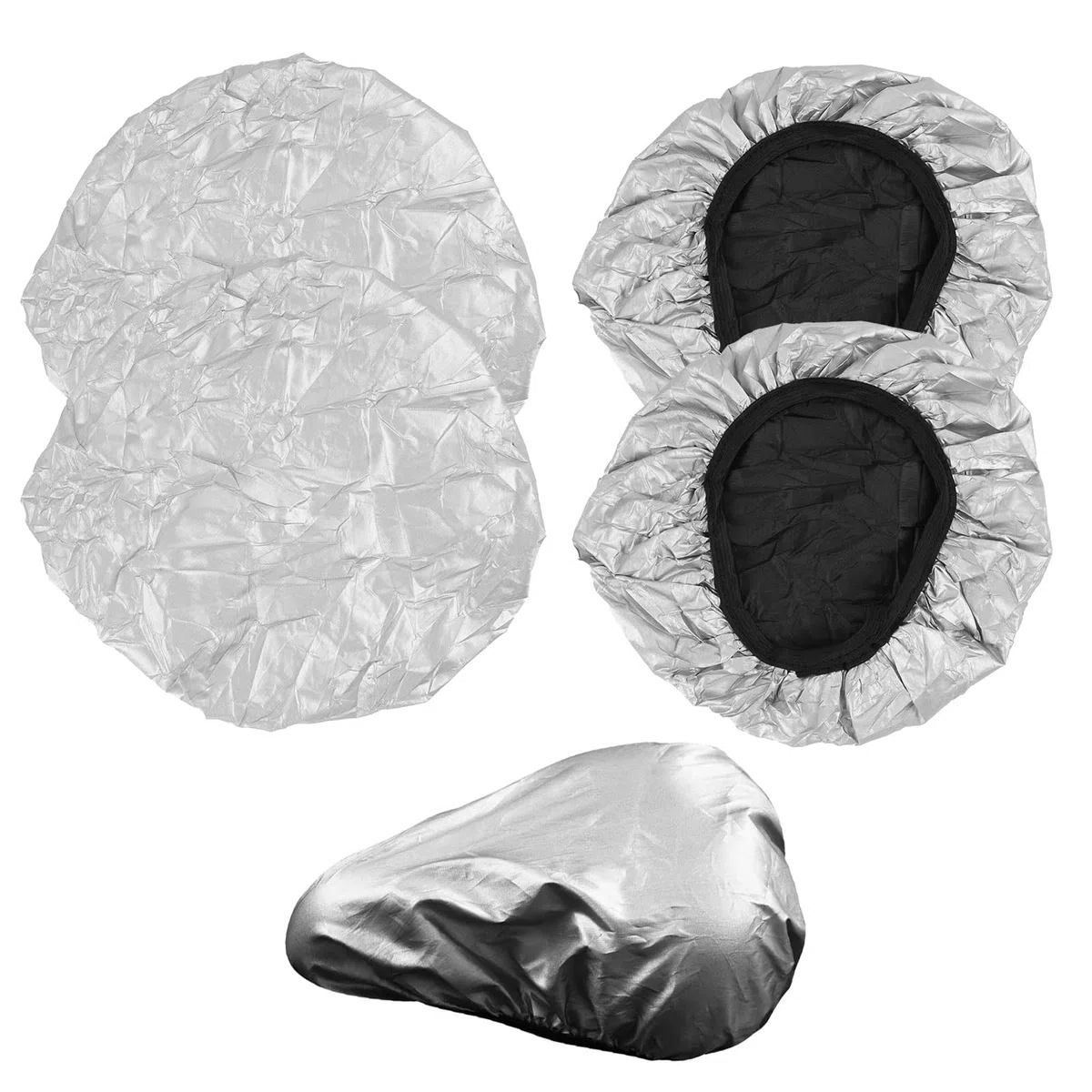 Set di 4 Coprisella Universali per Bicicletta - 100% Impermeabili, Protezione UV, Adatti per MTB, BMX, Bici da Corsa e Trekking - Materiale PVC Durevole e Leggero，Sicurezza e duratura