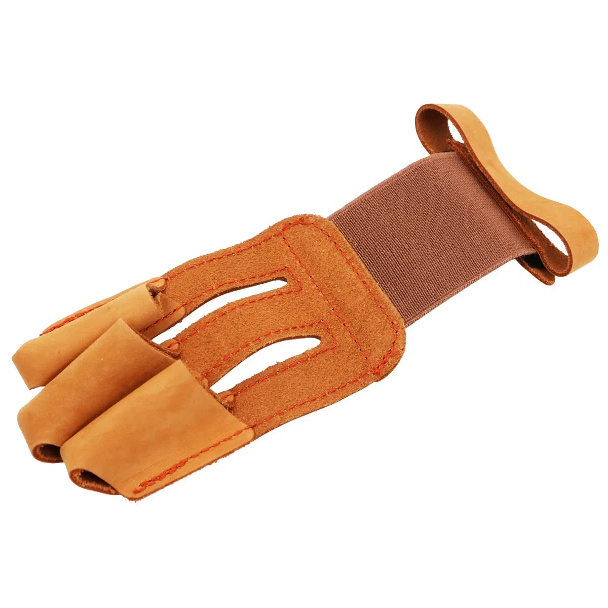 Protezione per Le Dita in Pelle di Mucca Artificiale Tiro con L'Arco 3 Protezione per Le Dita Guanto Protettivo Protezione per Le Dita delle Dita per ricurvo - Arancione