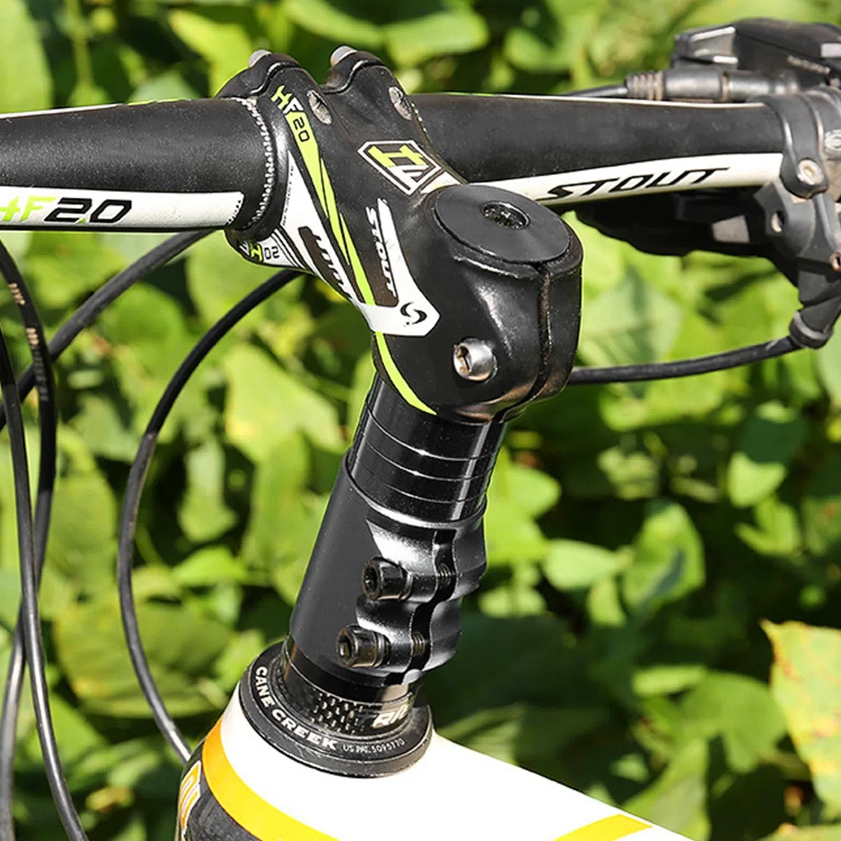 Rialzo Attacco Manubrio MTB, Estensore Forcella Regolabile, Prolunga Attacco Manubrio in Lega di Alluminio, Prolunga Asta Forcella Bicicletta, Riser per Bici da Strada BMX, Nero, 28,6 mm
