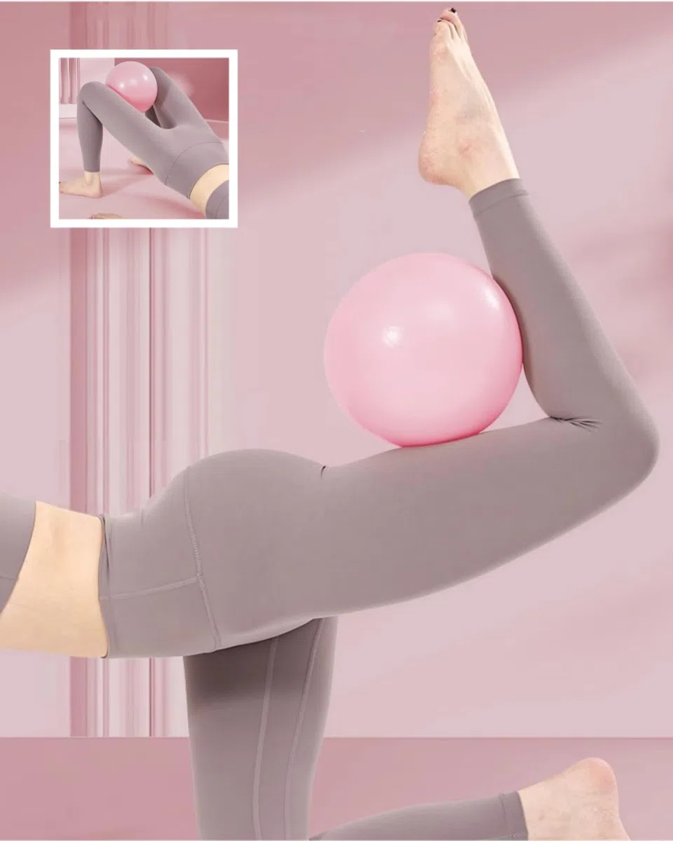 Palla Pilates Piccola,25 CM Palla da Pilates Anti Scoppio Antiscivolo Palla per Yoga, per Casa, Fitness, Allenamento Equilibrio