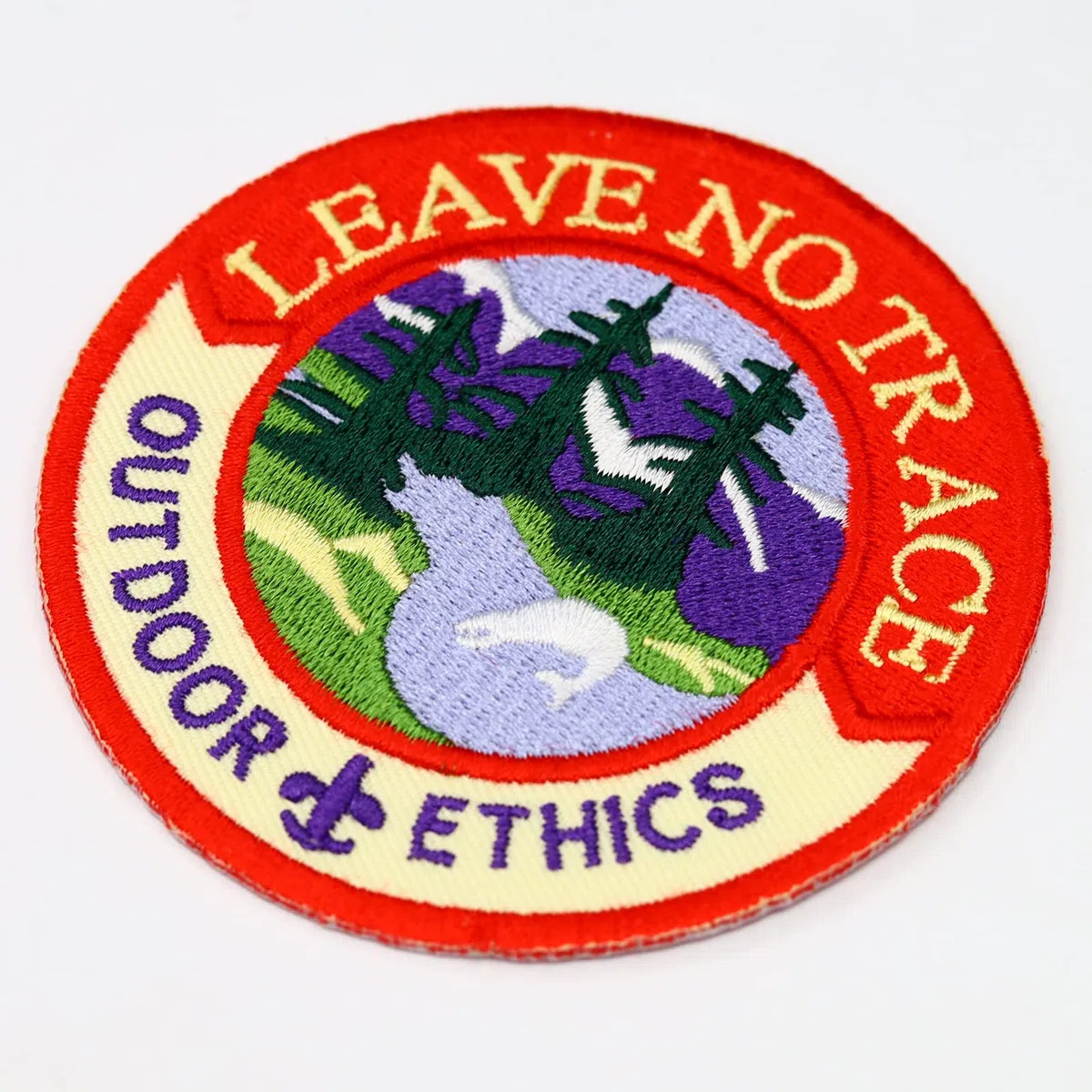 Patch Leave no trace Outdoor Ethics guida natura Zaino Scout Iron on Badge