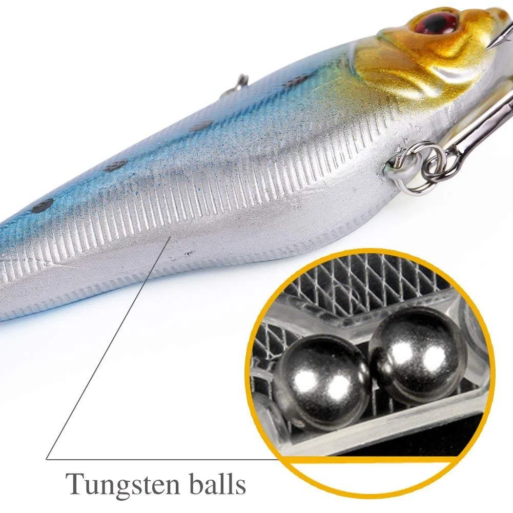 Sougayilang Minnow Esche da pesca Crankbaits Set Pesca Hard Baits Swimbaits Barca Topwater Esche Per Trota spigola Persico Pesca