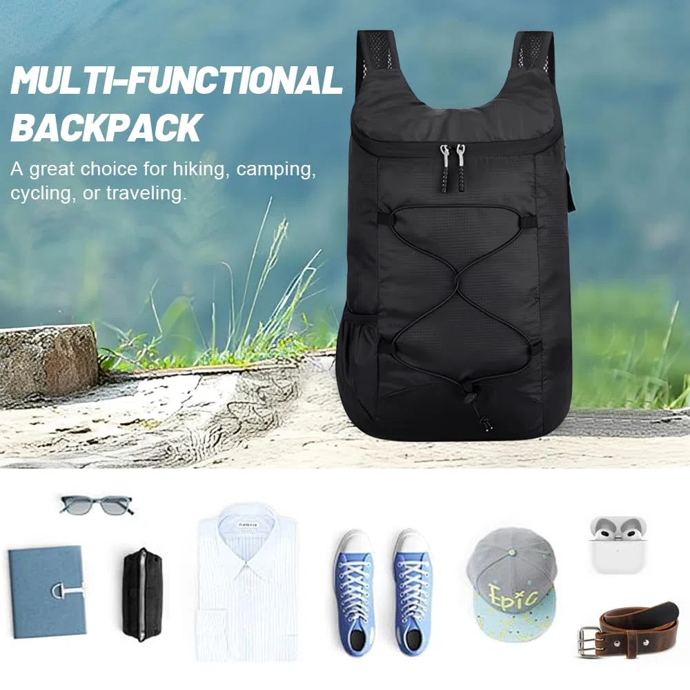 Zaino Ultraleggero Pieghevole,Zainetto Piccolo Sportivo,Multifunzionale Zaino Tascabile Impermeabile,Zainos Leggero Viaggio Donna Uomo,Montagna Zainos Trekking,Campeggio Zaini Bicicletta