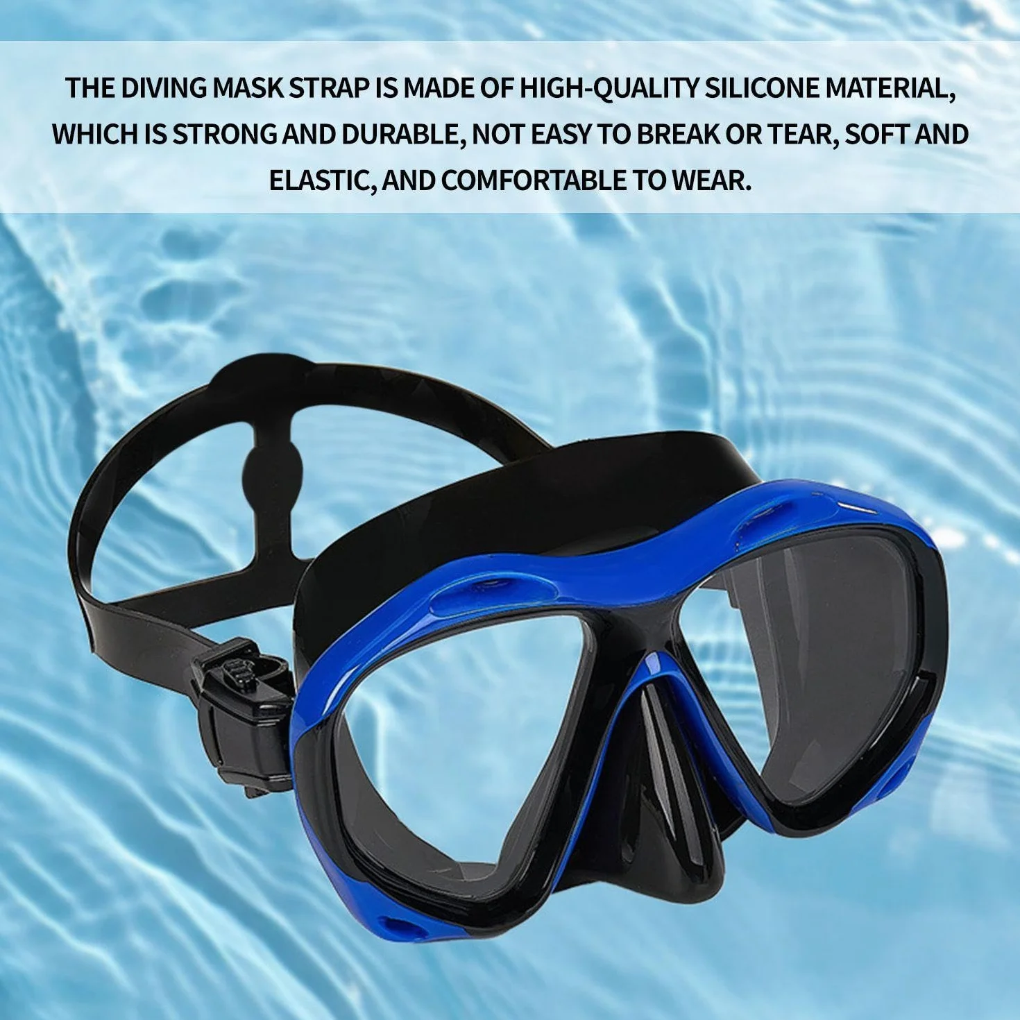 4 Pezzi Cinturini per Maschera Subacquea, Cinturini in Silicone per Maschera Subacquea, Cinturini di Ricambio per Occhiali Subacquei, Accessori per Occhiali Subacquei