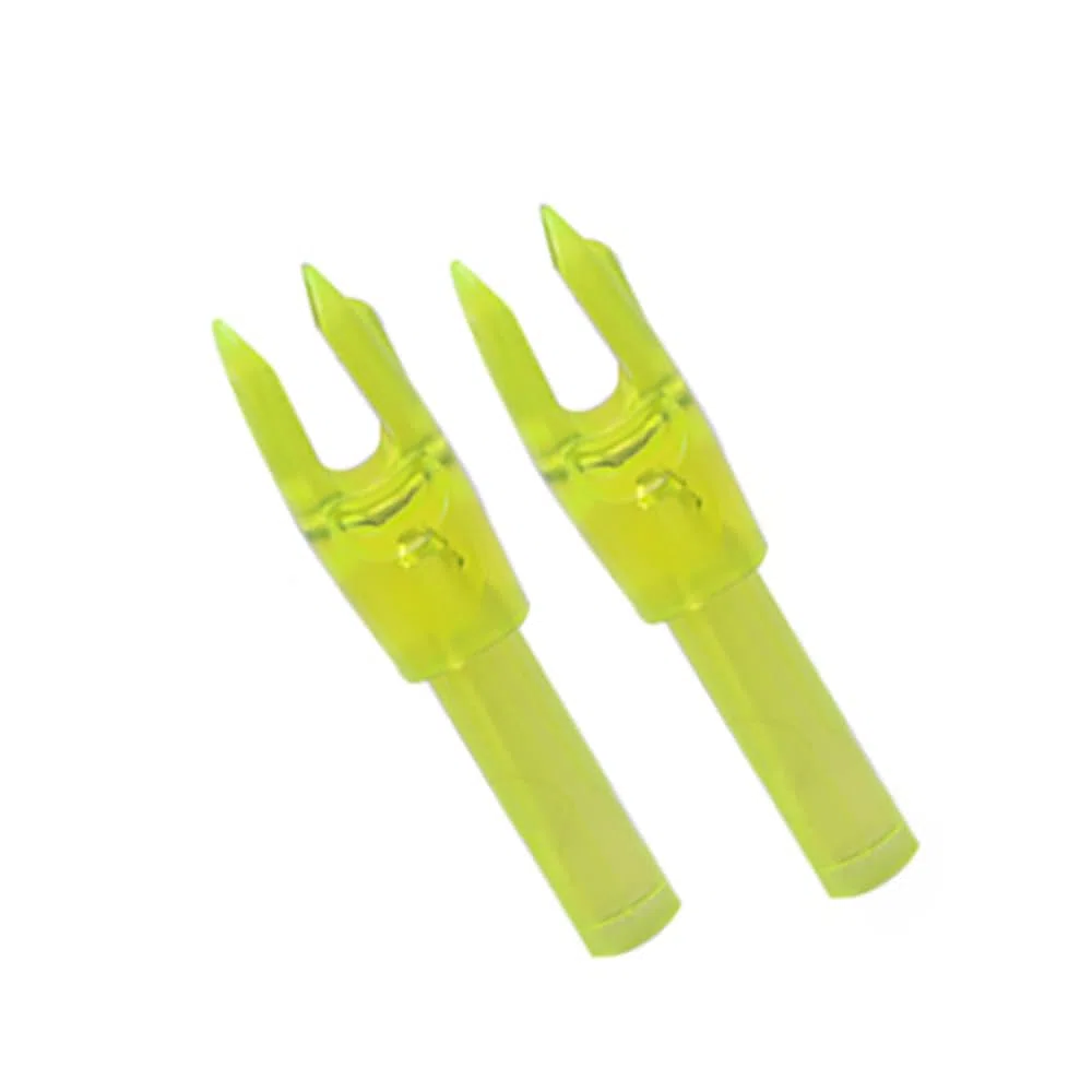 60 Pezzi Cocche per Tiro con L'Arco Bocca Larga Inserto in Plastica Cocca per Freccia Adatta ID 4,2 mm Albero della Freccia Fai da Te Accessorio per Frecce