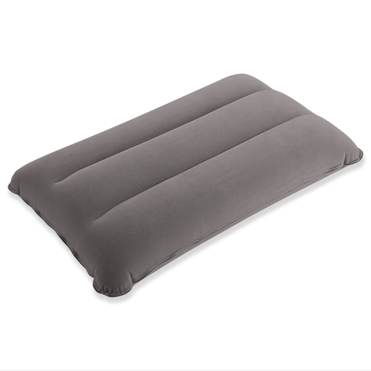 Cuscino Gonfiabile da Campeggio Cuscino da Viaggio Leggero e Pieghevole Cuscinetti di Supporto per Cervicale 44x28 cm, Grigio