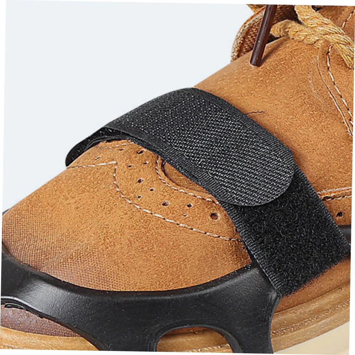 Hemobllo Cinghie Antiscivolo per Scarpe in Nylon e Metallo, Regolabili e Pieghevoli, 4 Pezzi per Scarpe e Stivali e Spazzaneve