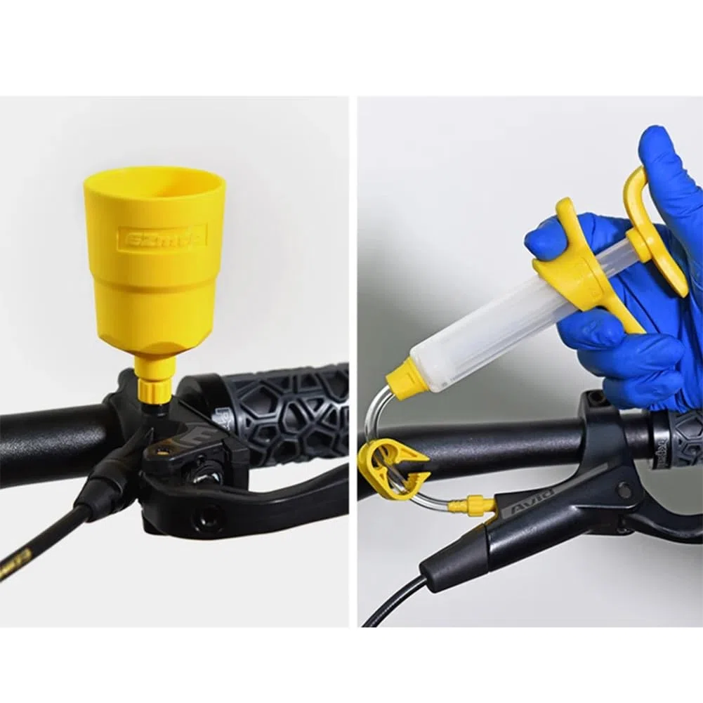 Kit di Spurgo Freni,Kit Spurgo Freni Bici,Kit di Spurgo Freni Bici MTB a Disco Idraulico,Kit Spurgo Freni,per Shimano, MAGURA, TEKTRO,Compreso 60 ml Olio Freni Minerale ad Alte Prestazioni