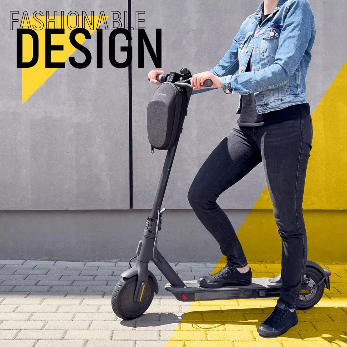 WOZINSKY Borsa da manubrio anteriore monopattino impermeabile e facile da fissare prattica capiente bauletto portaoggetti comodo viaggio Xiaomi MI Mijia M365 Sedway Ninebot E ES1/ES2/ES3/ES4 6L