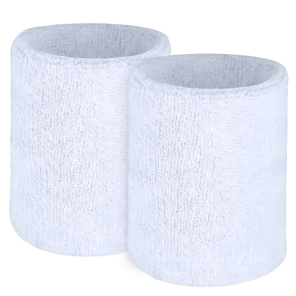 2 Pack Polsino Sportivo, Polsino Sweatband Sportivo, Polsini Palestra da Donna e Uomo, Elastici, Fasce da Polso per Sport Morbido Cotone Addensato, per Basket Palestra Fitness Tennis
