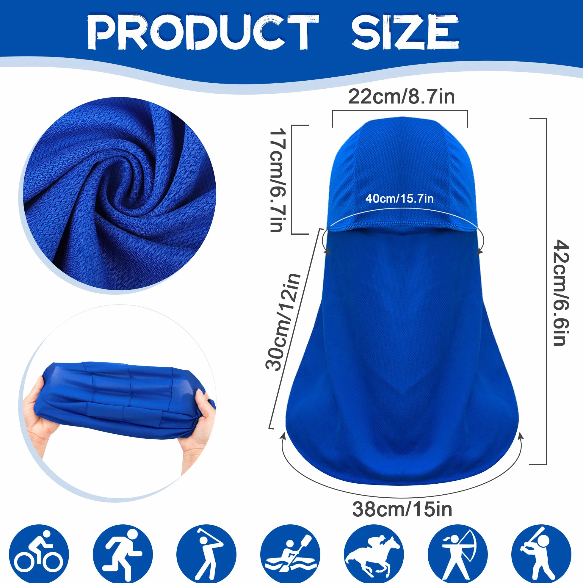 Bandana Ciclismo Fodera per Elmetto con Patta sul Collo Berretto che Assorbe il Sudore per Equitazione all'Aperto Donna Uomo 3 Pezzi