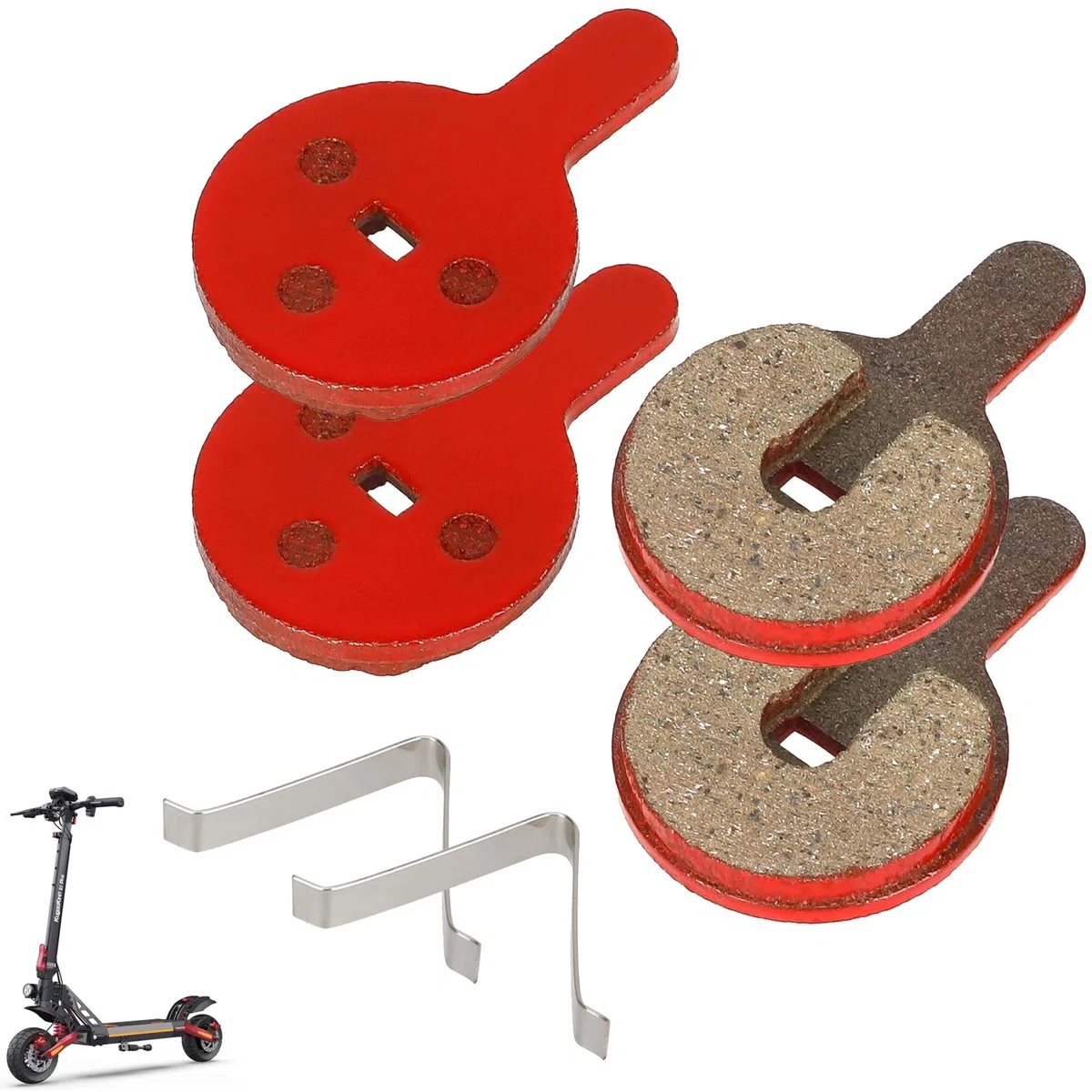 Pastiglie freno per Kukirin G2 Pro, Kukirin G2 Max, Dualtron Togo, Hitway H5 Urbanglide AllRoad Scooter Elettrico Freno a Disco Linings Pad per Freno a Disco Scooter Ricambio Accessori Pad Pad