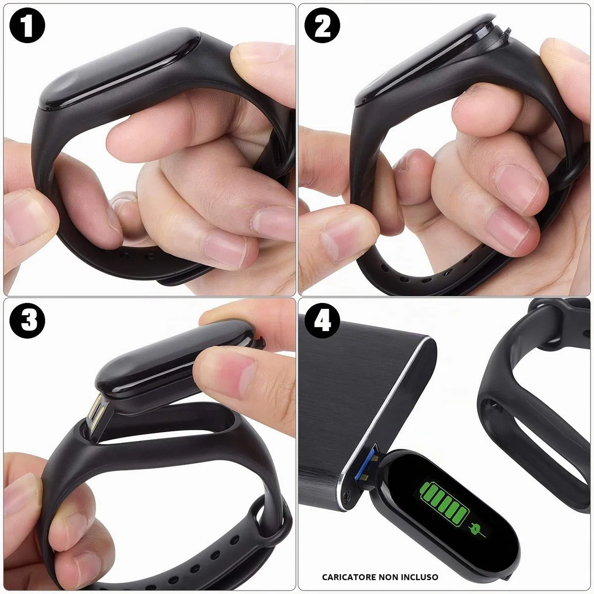 Kounga FitPro Tonic Activity Tracker con cardiofrequenzimetro, contapassi, calorie e sonno intelligente Band, Smart Watch.