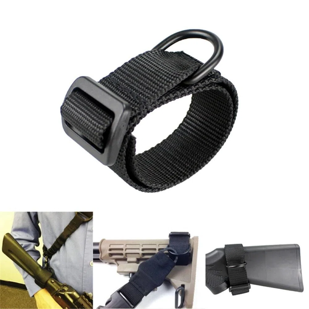 ACEXIER Airsoft Militare Tattico ButtStock Sling Adapter Fucile Stock Gun Strap Gun Rope Strapping Belt Accessori di Caccia