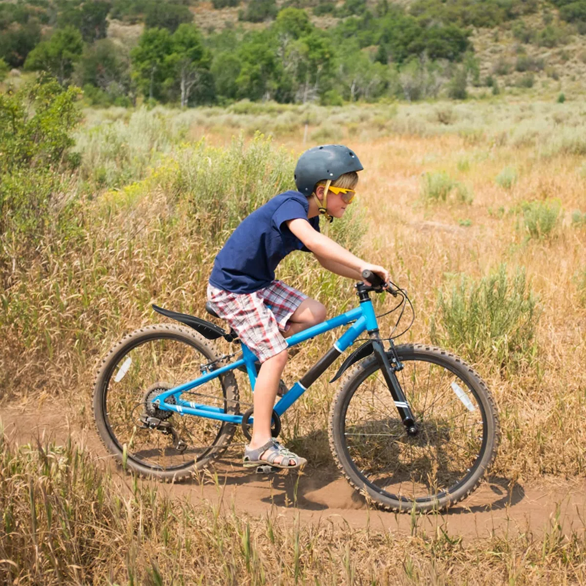 Oumers Parafango per Bicicletta, Parafango Anteriore e Posteriore Regolabile per Bicicletta per Bambini, Parafanghi Bici Facile da Installare per Bici da 14 15 16 17 18 Pollici