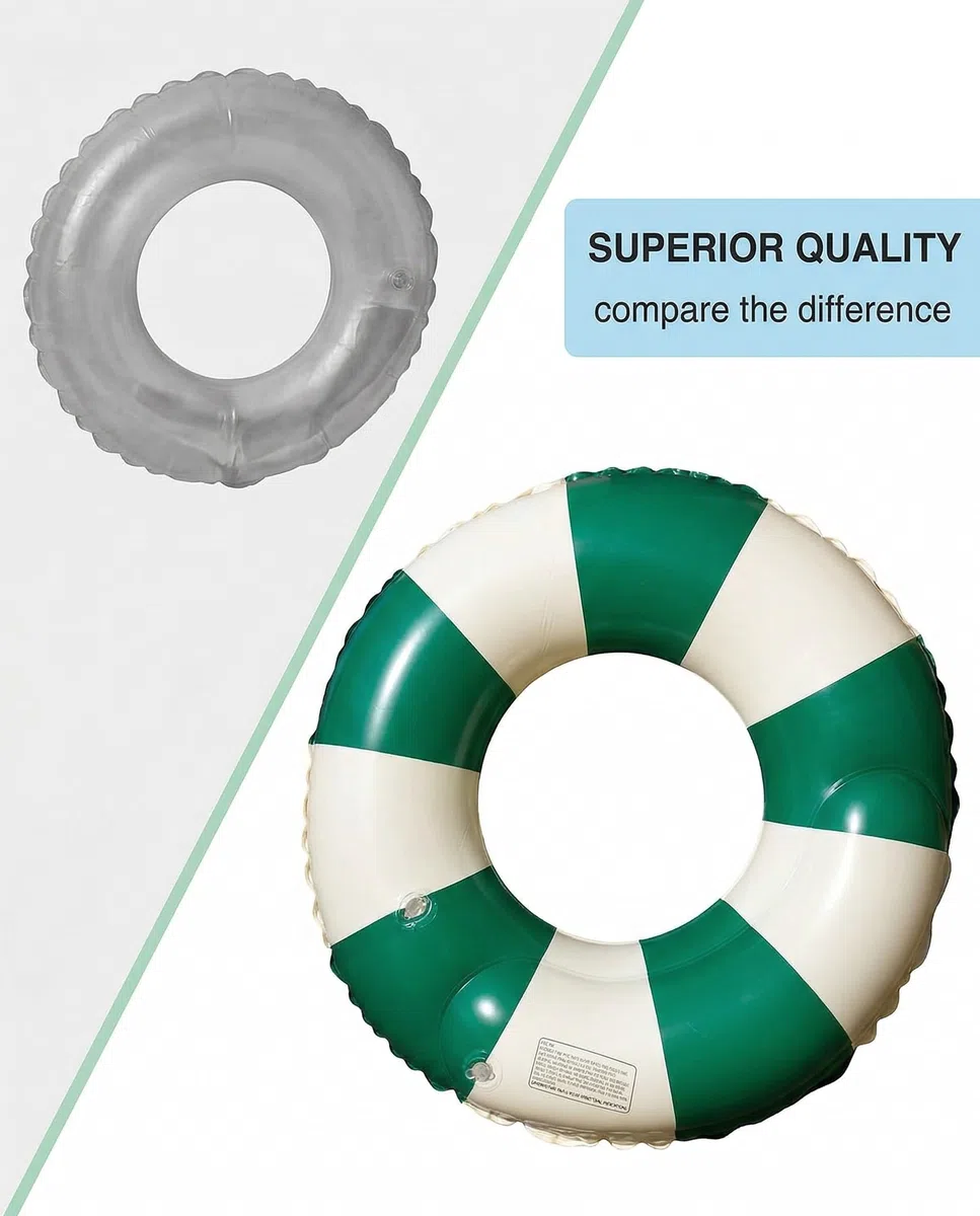 Anello Nuoto Bambini 5-9 Anni Verde, 1 Pezzo – Salvagente Sicuro & Robusto per Imparare a Nuotare, Ideale Piscina Mare