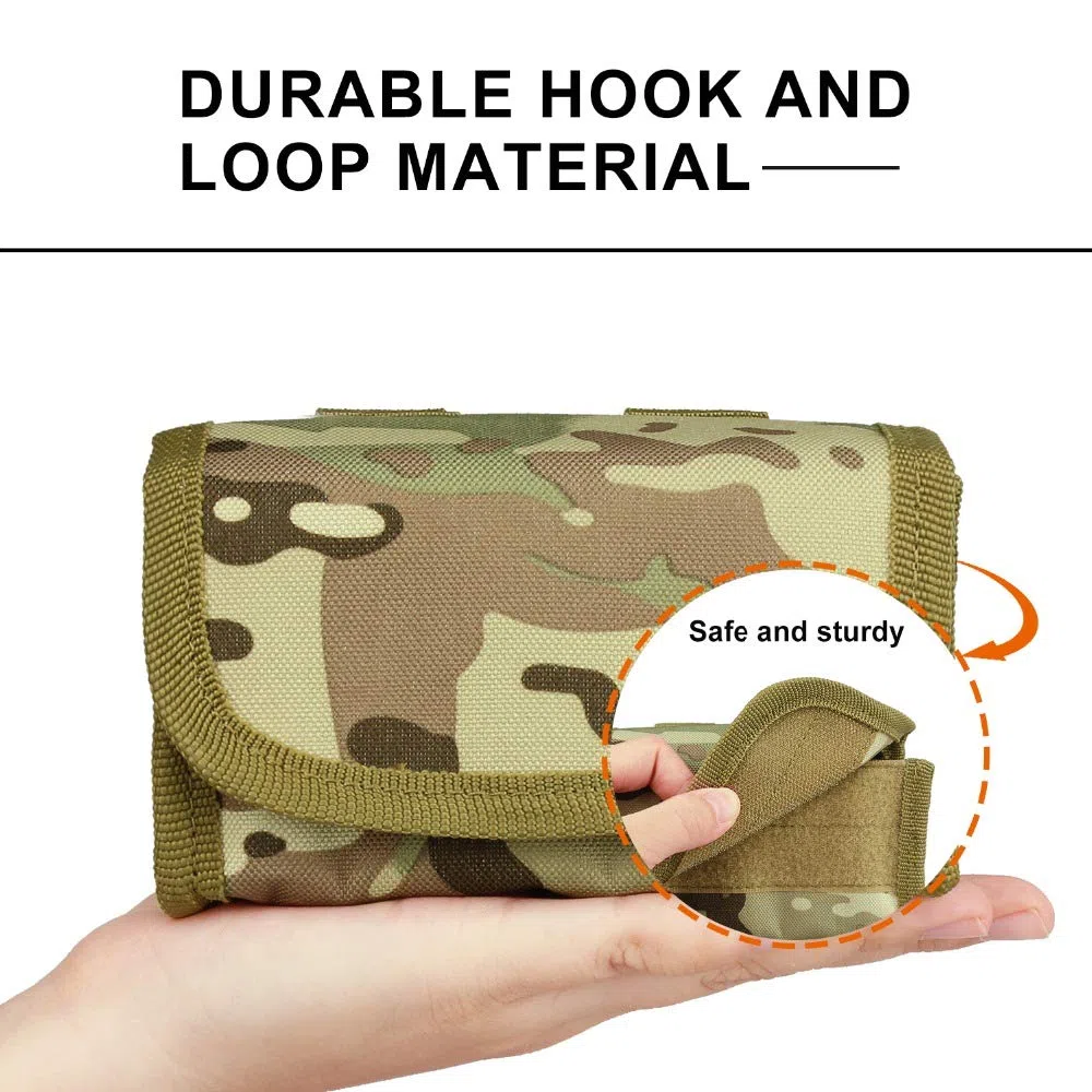 Tactical 10 Colpi shotshell Ricarica Titolare Molle Sacchetto per 12 Gauge/20G Caricatore Munizioni Rotonda Cartuccia Titolare tattico Pouch