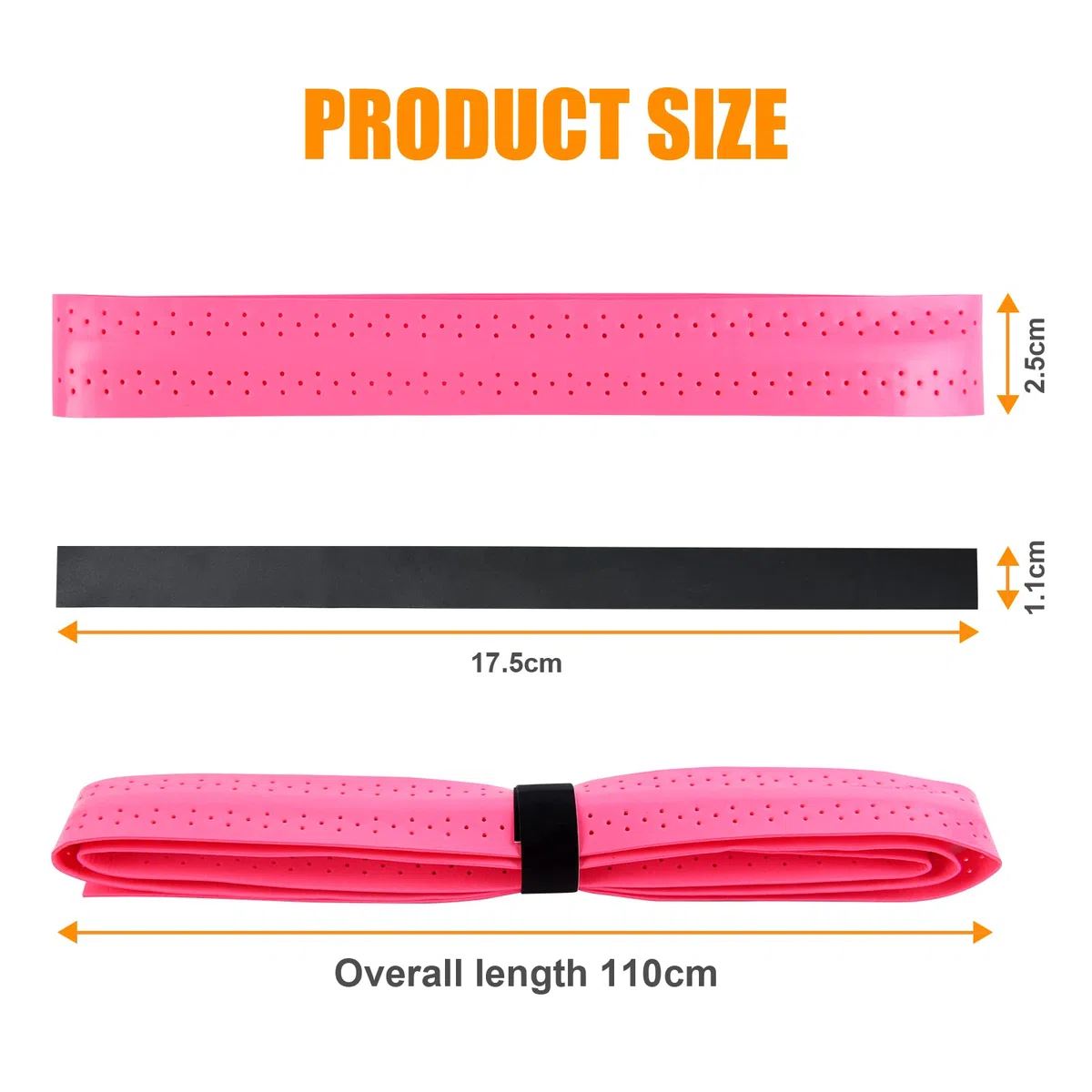 flintronic Nastro Grip per Racchetta, Nastro Antiscivolo Ultra, Grip per Racchette da Tennis e Badminton con Super Traspirante Assorbente Antiscivolo Asciugatura Rapida sopra