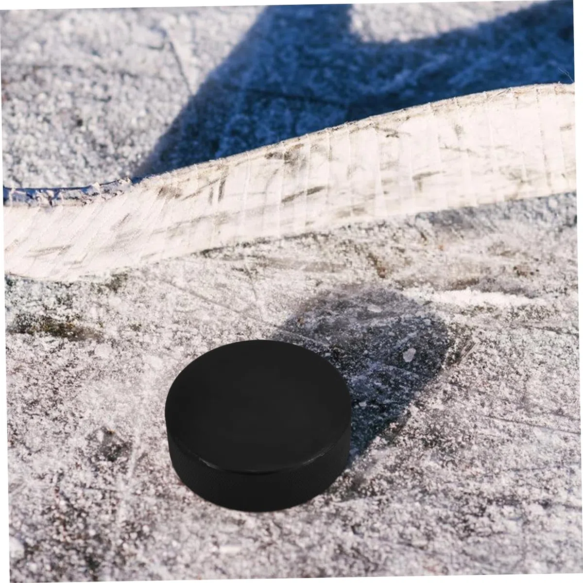 Disco Hockey su Ghiaccio in PU Resistente all'Usura per Allenamento e Pratica Adatto a Ragazzo e Adulti per ed Esterni e Facile da Trasportare