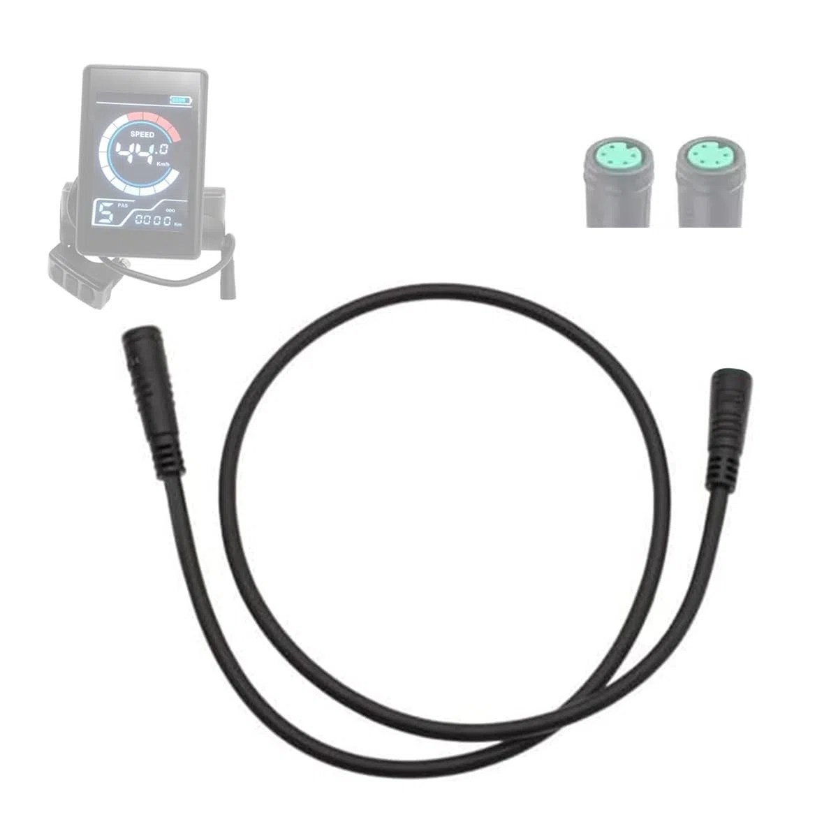 Cavo per bici elettrica a 5 pin per display Bafang, cavo di prolunga per bici elettrica, da femmina a femmina, cavo connettore impermeabile