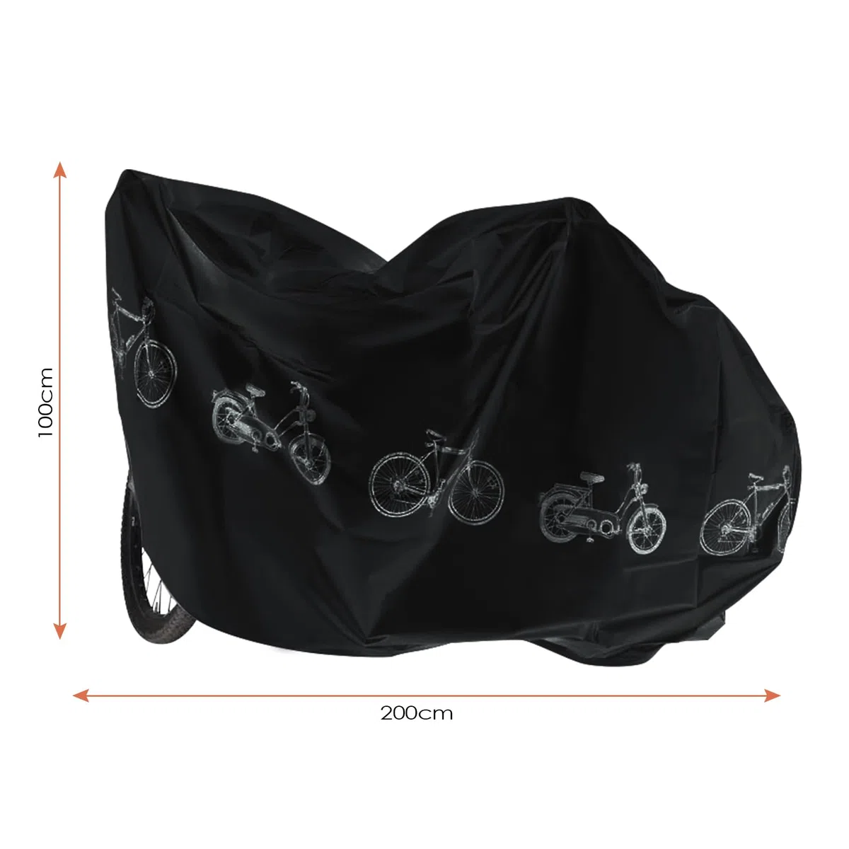 2 Pezzi Copri Bicicletta Esterno, Telo Bici Impermeabile per Esterno, Copribicicletta Esterno Impermeabile, Copertura Biciclette da Esterno, Telo Copribicicletta Esterno, Telo Copri Bici