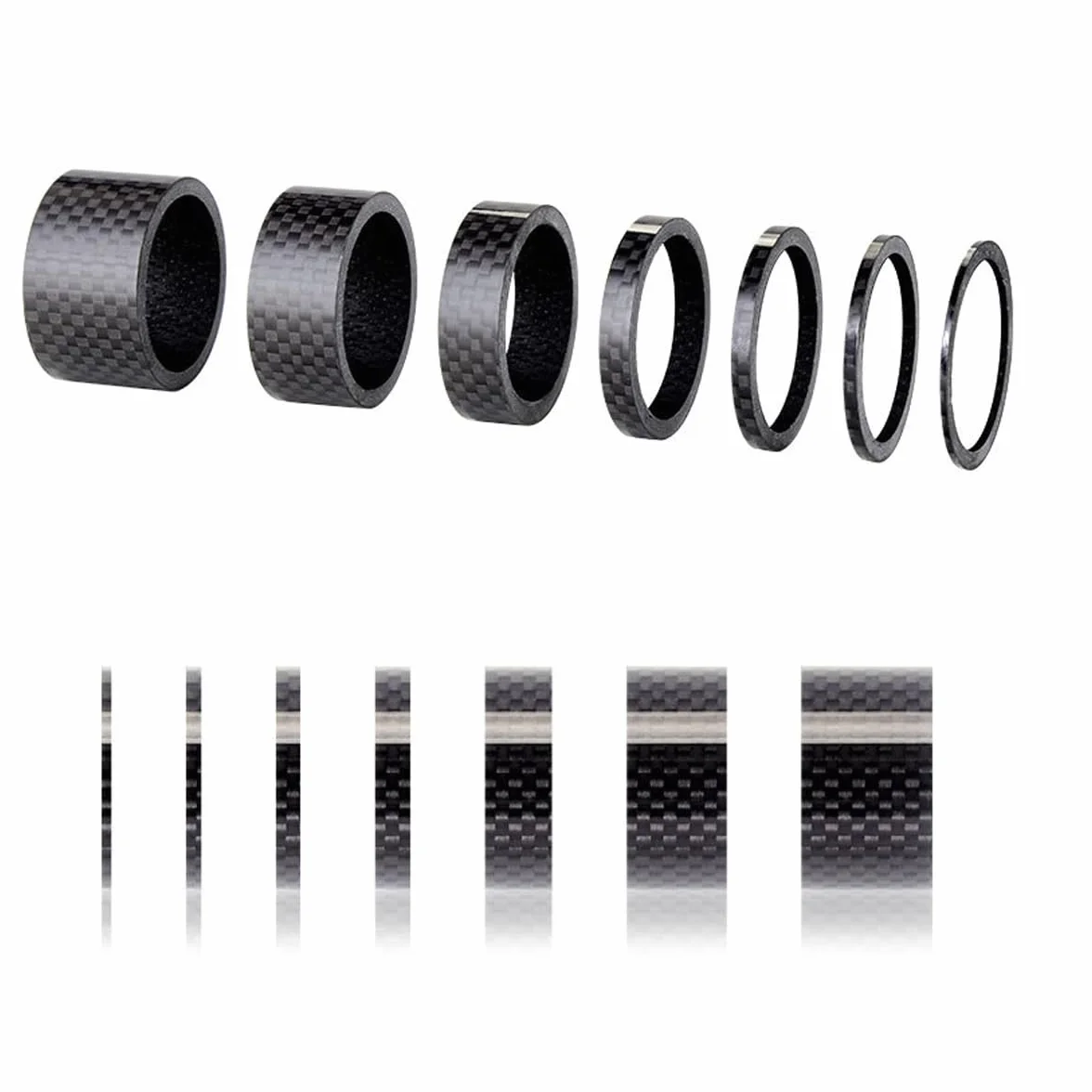 5 distanziatori per pipa manubrio bicicletta, distanziatori per manubrio bicicletta, distanziatori per serie sterzo, anelli distanziatori per pipa da 3 mm/5 mm/10 mm/15 mm/20 mm