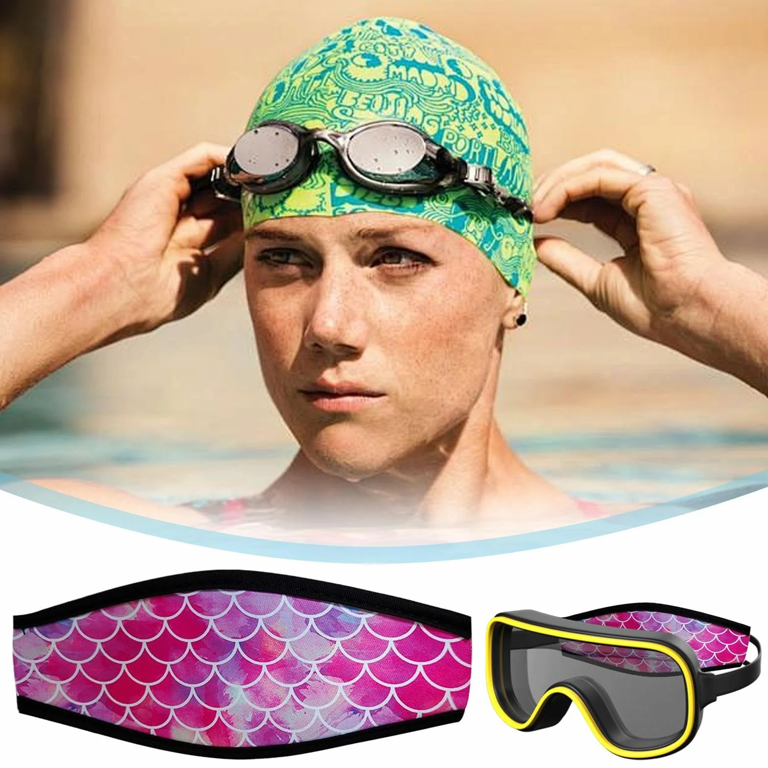Copricinturino Maschera In Neoprene - Copricinturino Maschera Da Snorkeling, Morbido Protettore Per Cinturino Maschera Da Snorkeling | Accessorio Portatile Per Attrezzatura Subacquea, Cuscinetto
