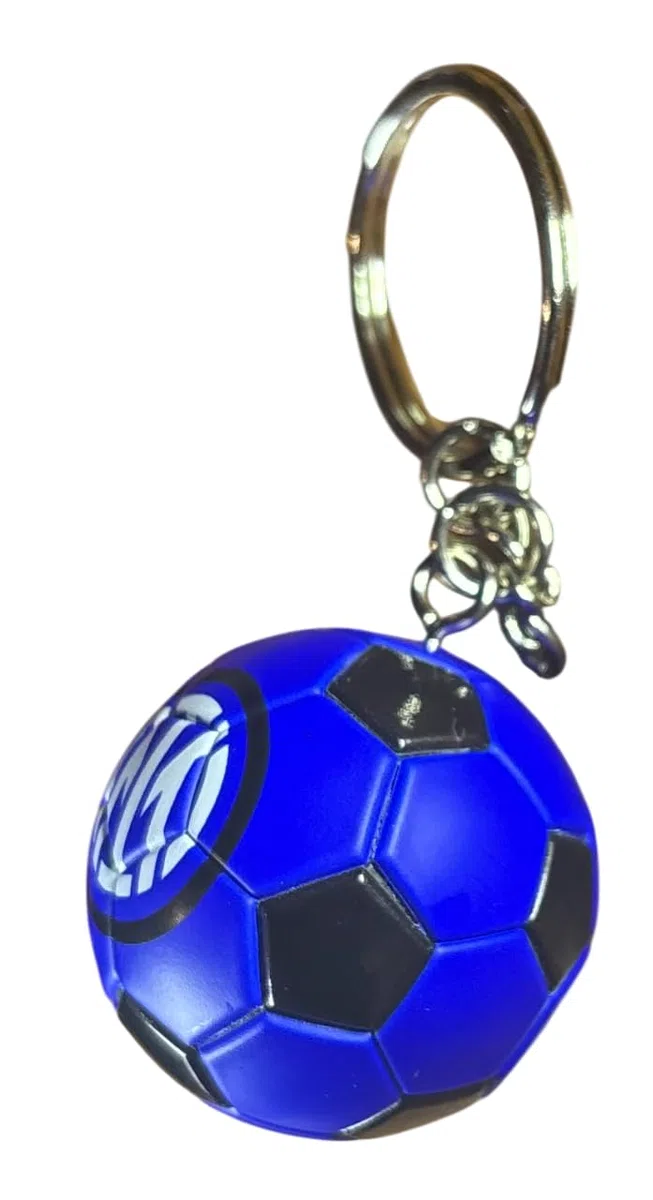 Generico Portachiavi palla inter calcio neroazzurro uomo donna bambino accessorio zaino fan idea regalo