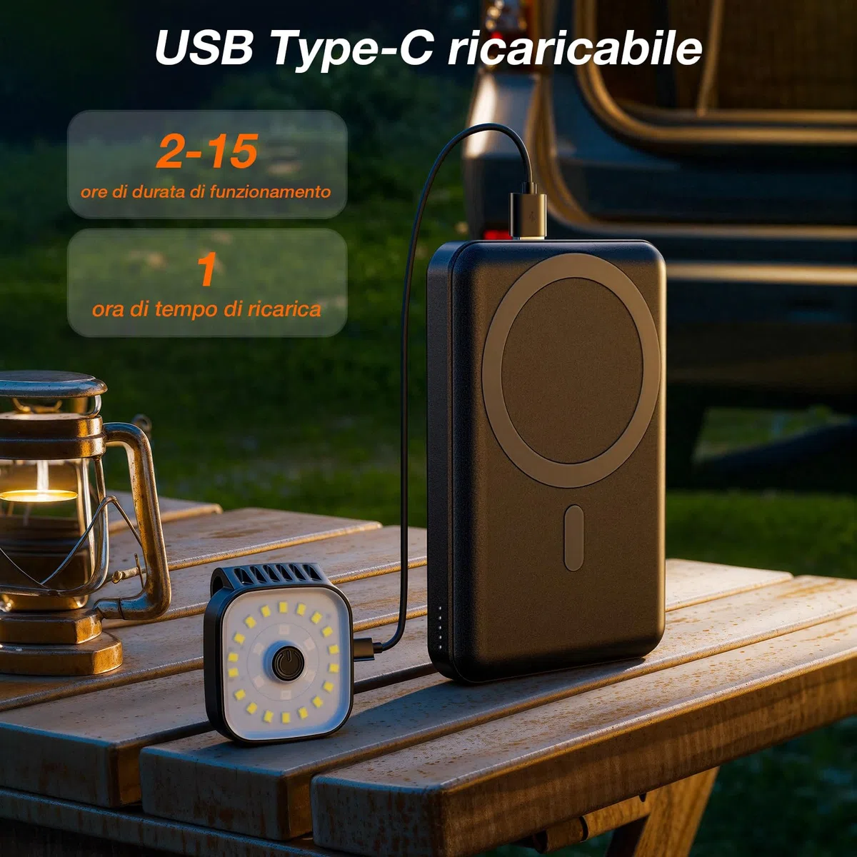 2 lampade LED con clip, clip USB con luce intermittente per jogging, lampada con clip USB ricaricabile per esterni, luce per jogging con 4 modalità di illuminazione, adatta per jogging