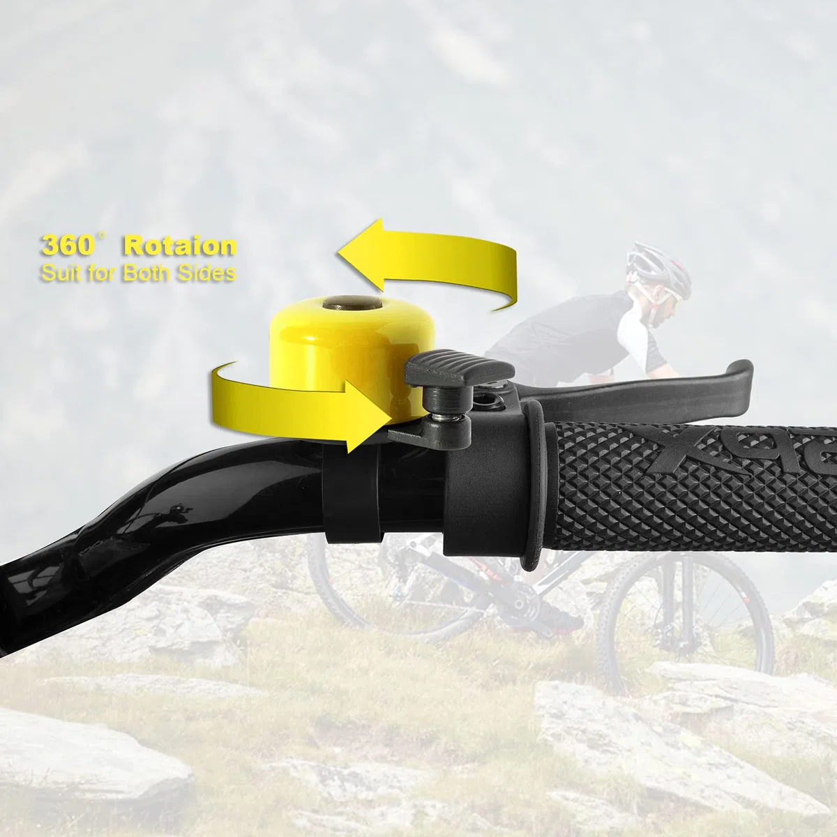 Campanello Bici Confezione da 2 con Suono Melodioso Classico Mini Campanello per Bicicletta per Bambini Adulti Clacson per Bici da Strada, Mountain Bike per Scooter, MTB, BMX