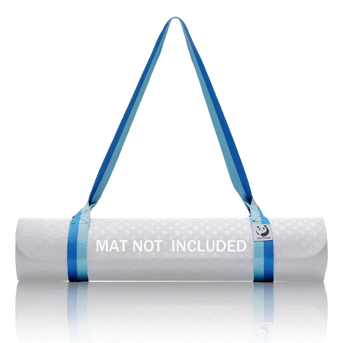 Slim Panda Cinghia Tappetino Yoga in 100% Cotone, Cinghia Stretching Gambe, Porta tappetino yoga regolabile(Tappetino Yoga Non Incluso)