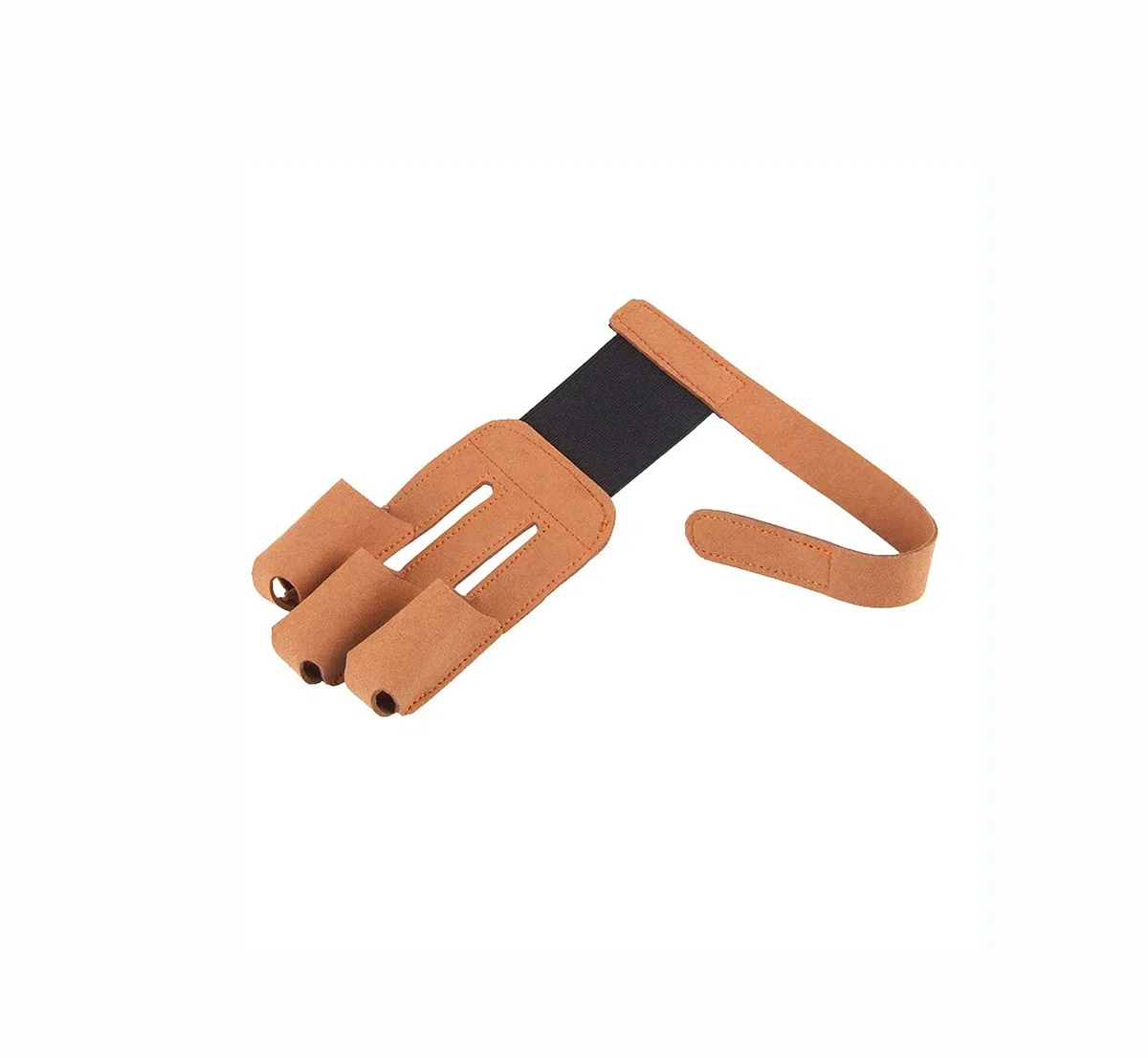 Protezione per Le Dita in Pelle di Mucca Artificiale Tiro con L'Arco 3 Protezione per Le Dita Guanto Protettivo Protezione per Le Dita delle Dita per ricurvo - Arancione