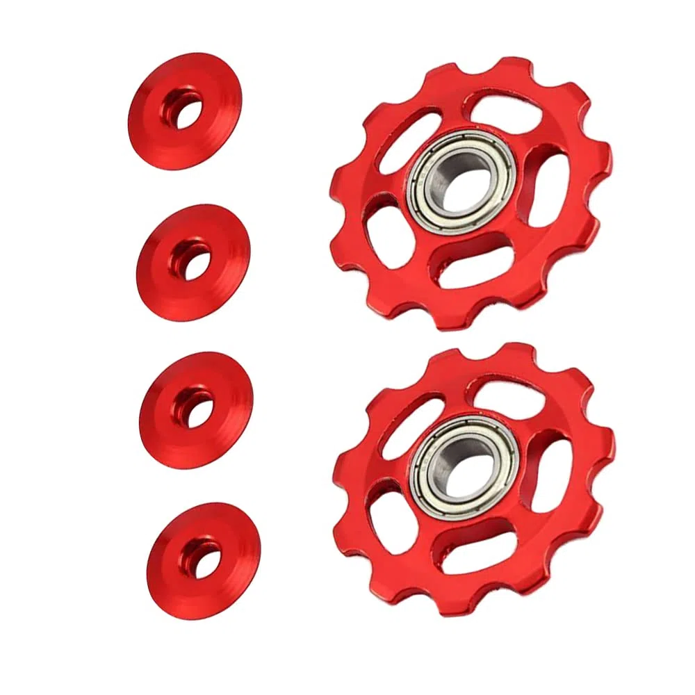 Riloer 11T - Puleggia per bicicletta MTB e da strada in lega di alluminio, guida per deragliatore, rullo di tensione, parte di accessori per biciclette
