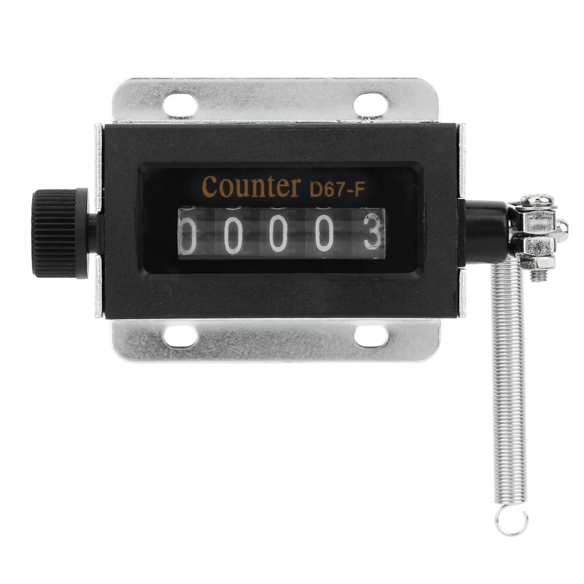 Akozon - Contatore manuale D67-F a 5 cifre, contatore meccanico, resettabile, manuale di corse