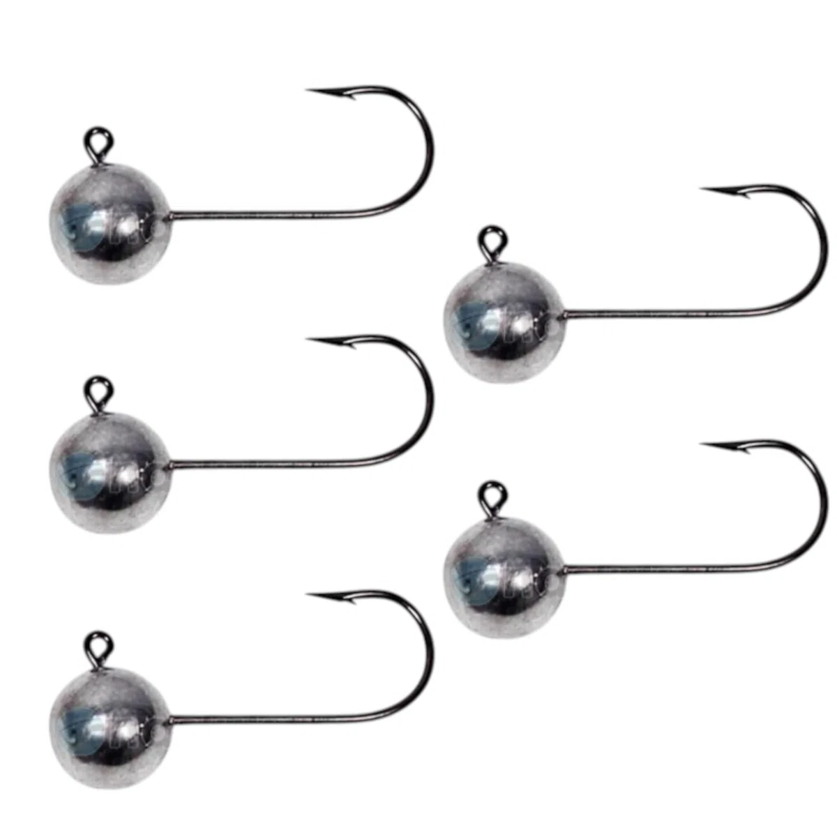 Testine Piombate 5 x 1,5g - Ami da Pesca N6 - Ami Piombati per Esche Artificiali - Kit Teste Piombate - Jig Head Fishing Set - Piombi da Pesca - Attrezzatura - Accessori - Sport Set